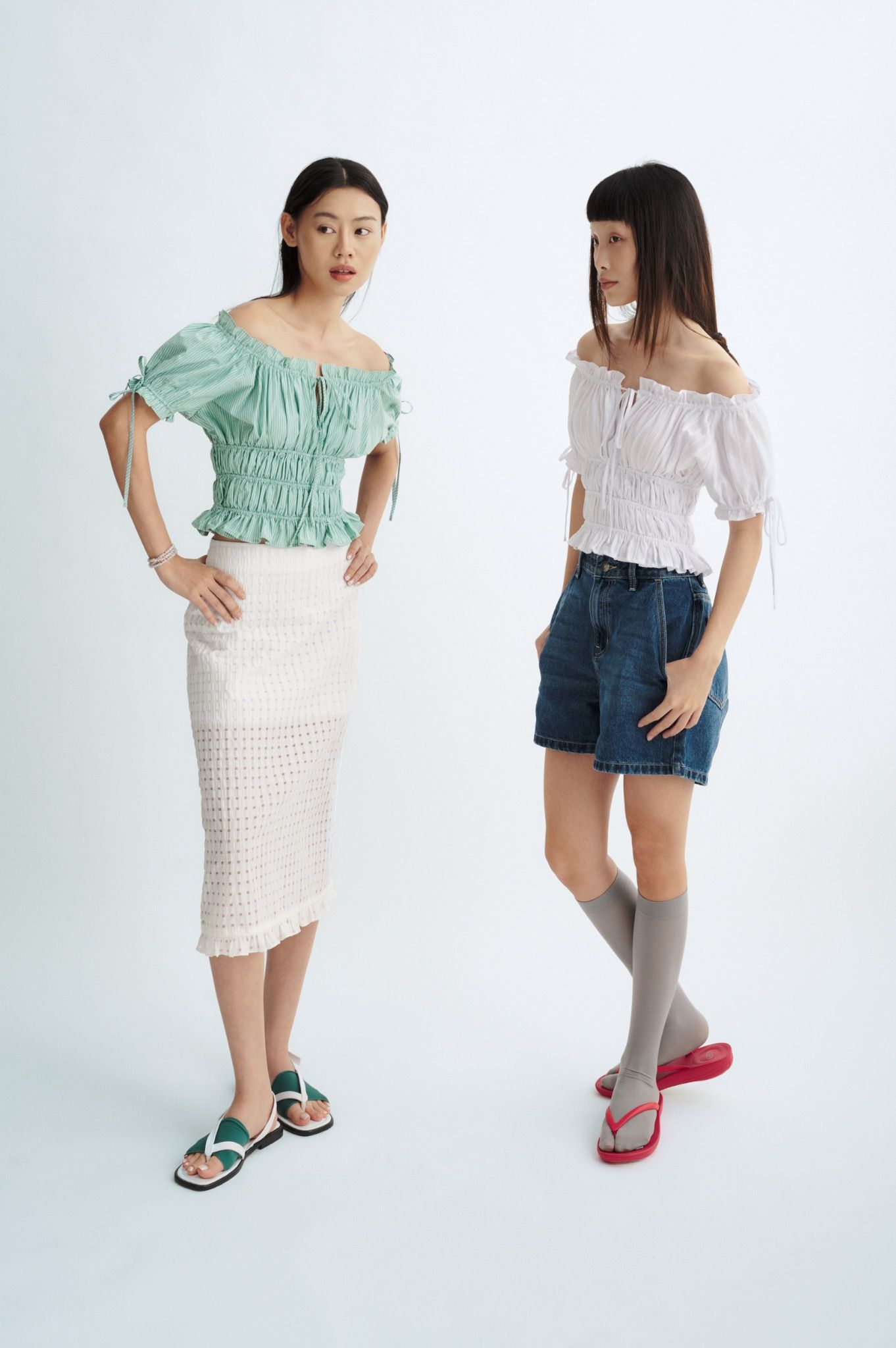 Ruched Tie Bow Top