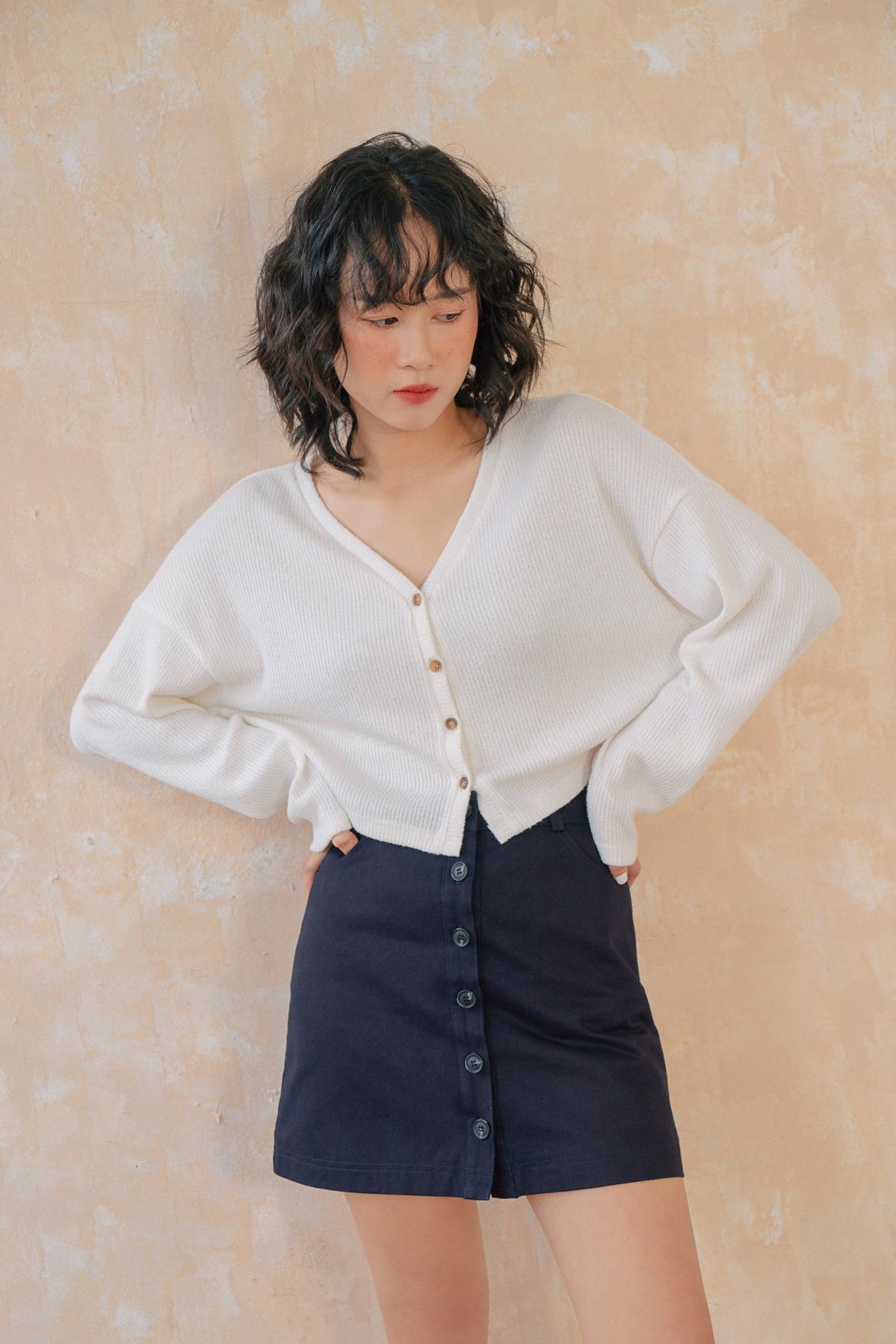 Navy Khaki Mini
Skirt