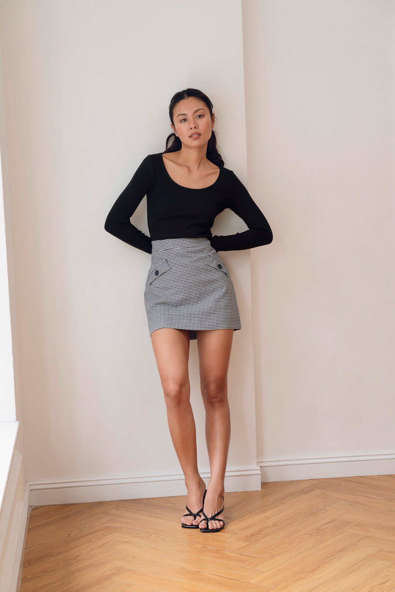 Checked Mini Skirt