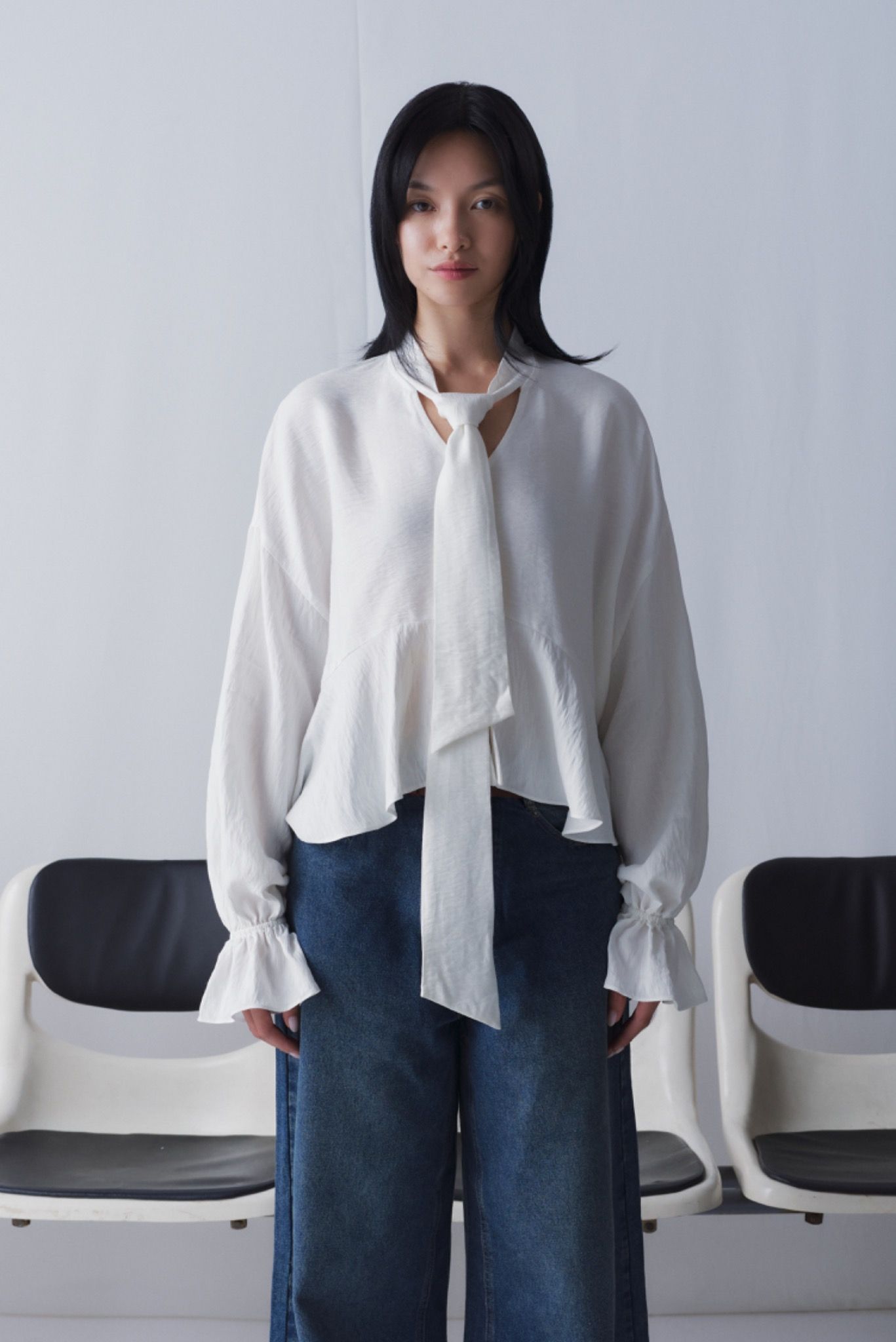 Long Sleeve V-neck Top
