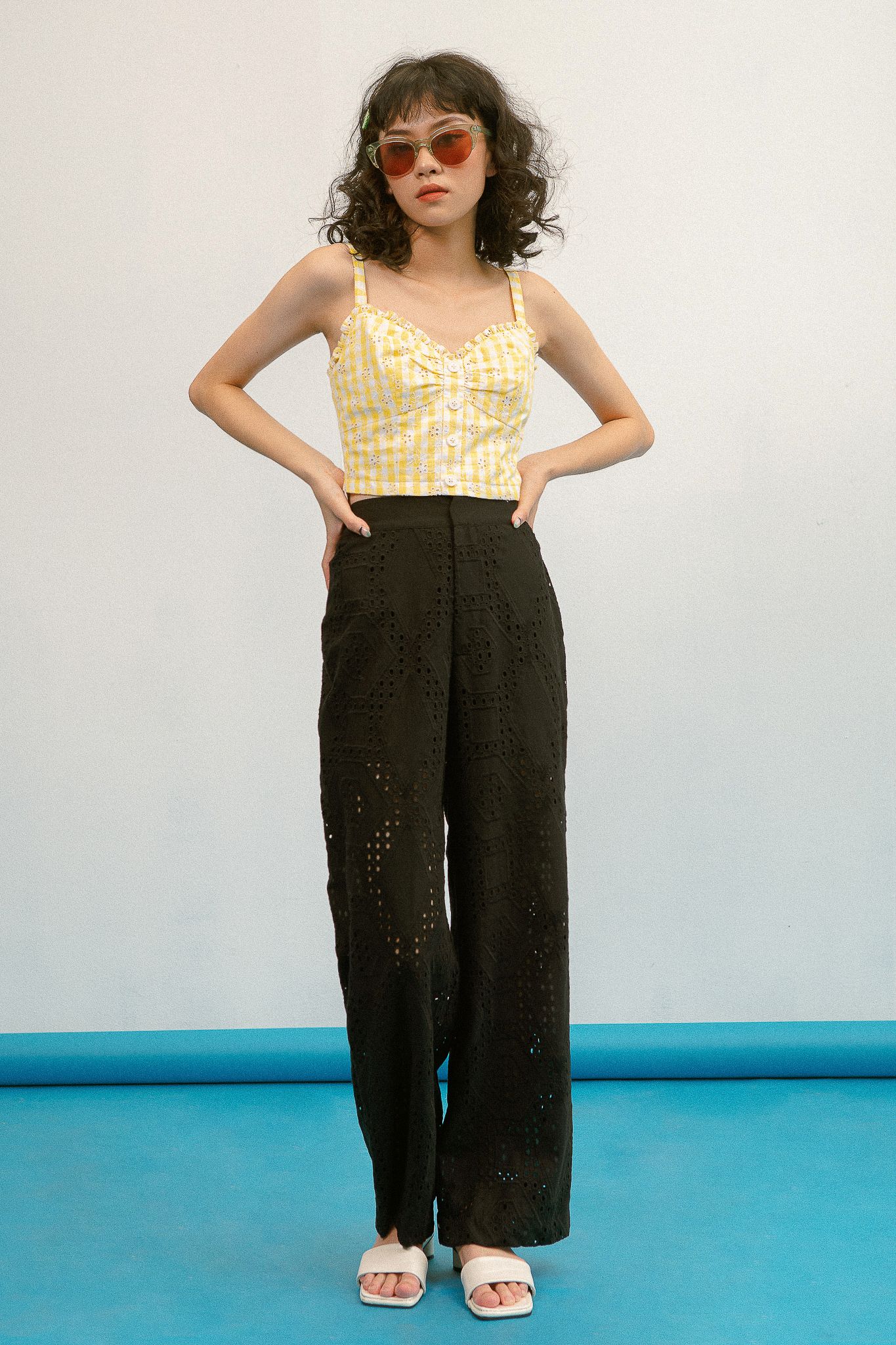 Black Embroidered Trousers