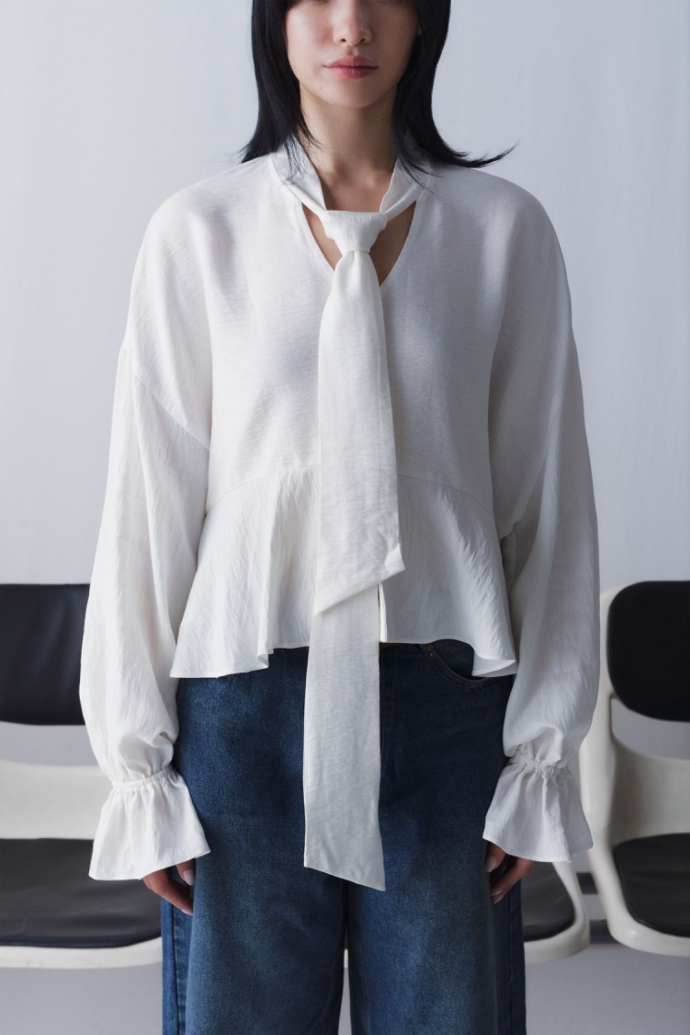 Long Sleeve V-neck Top