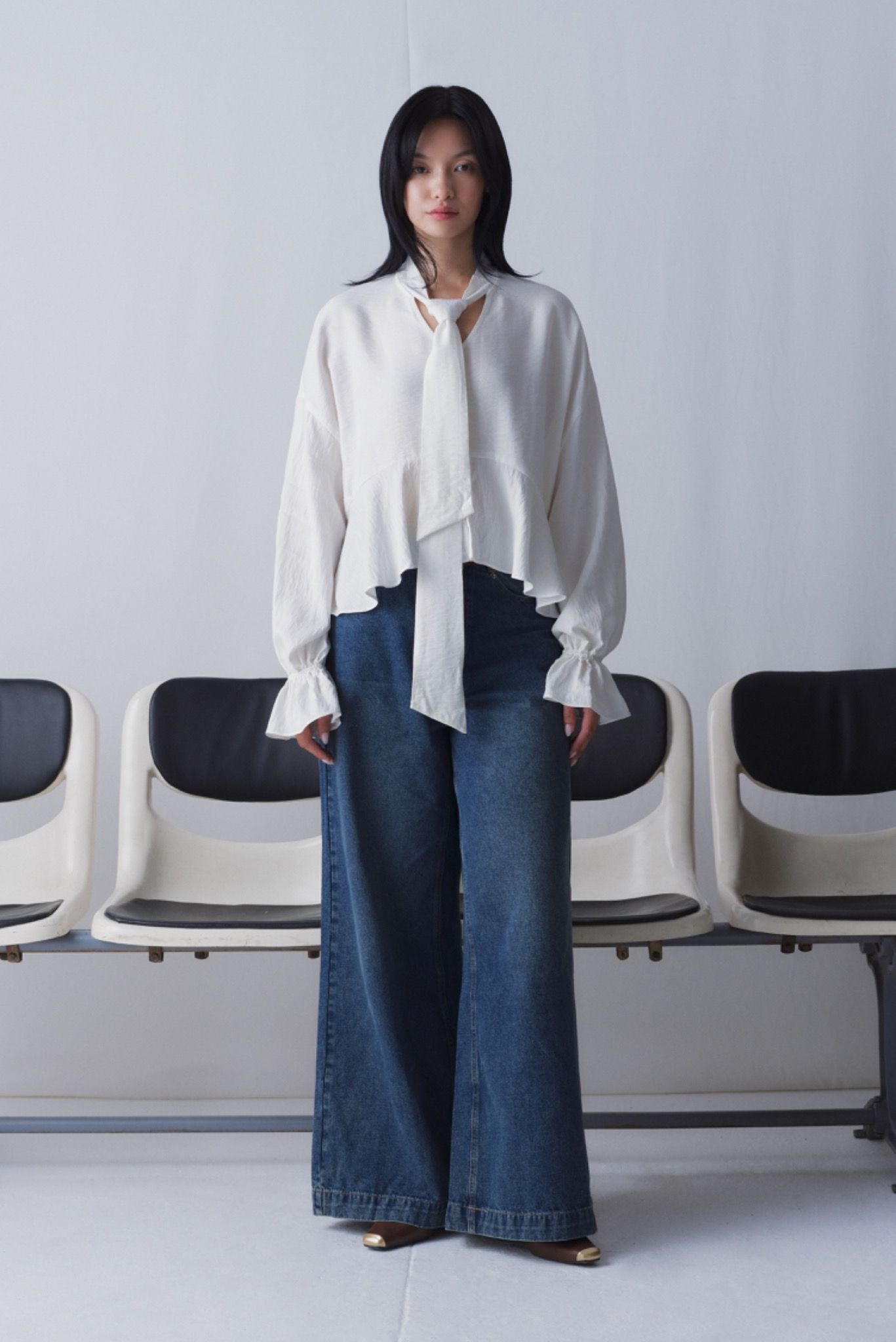 Long Sleeve V-neck Top