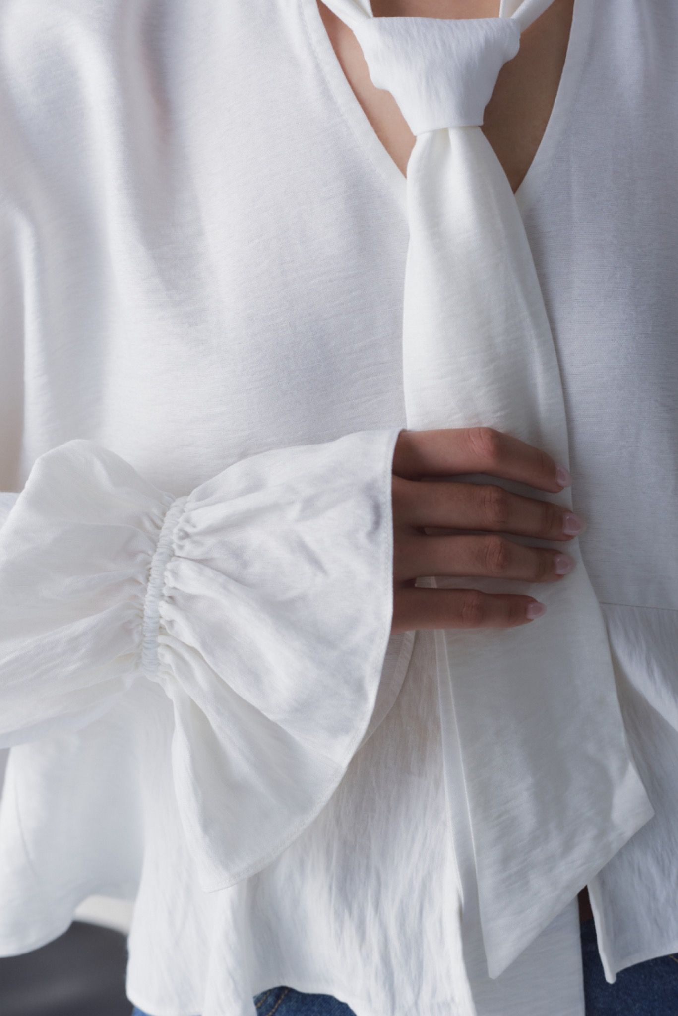 Long Sleeve V-neck Top