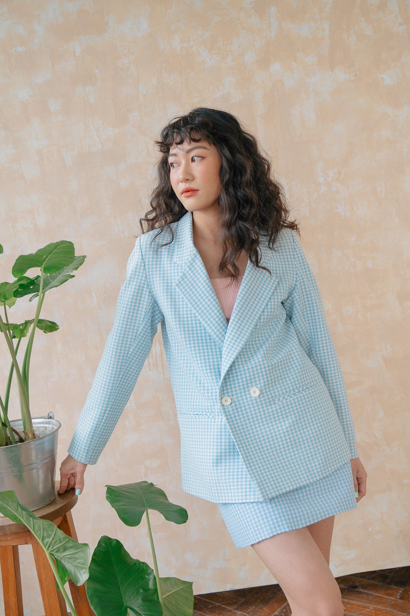 Blue Gingham
Oversized Blazer