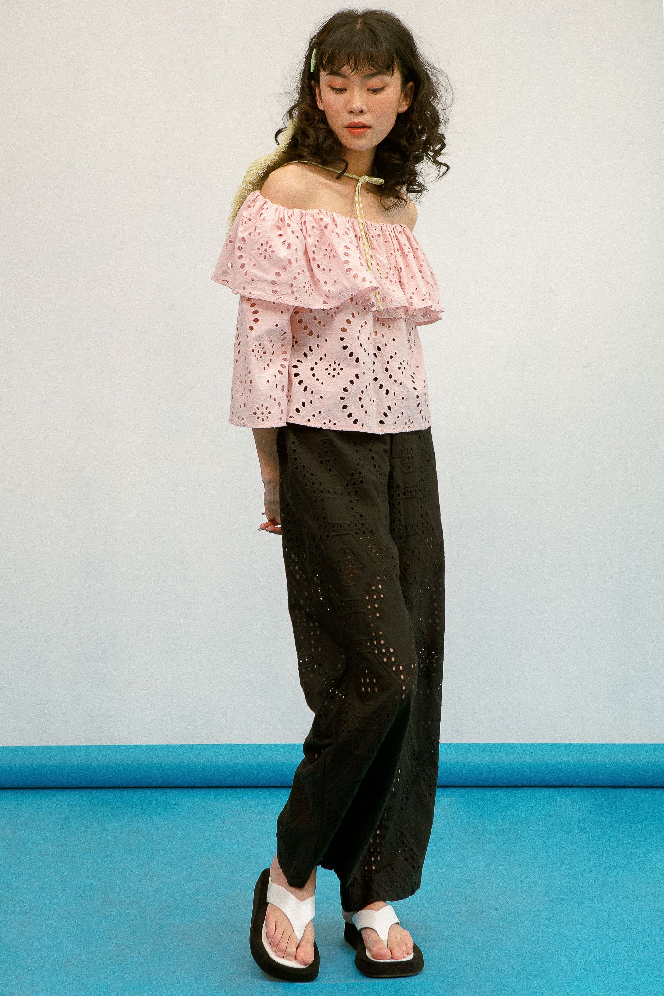 Pink Off Shoulder Top