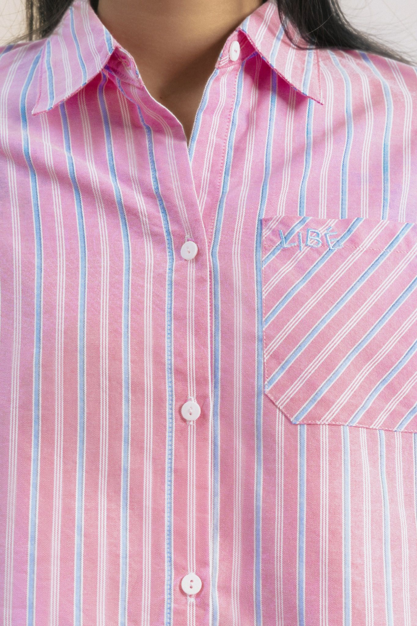Striped Crop Shirt