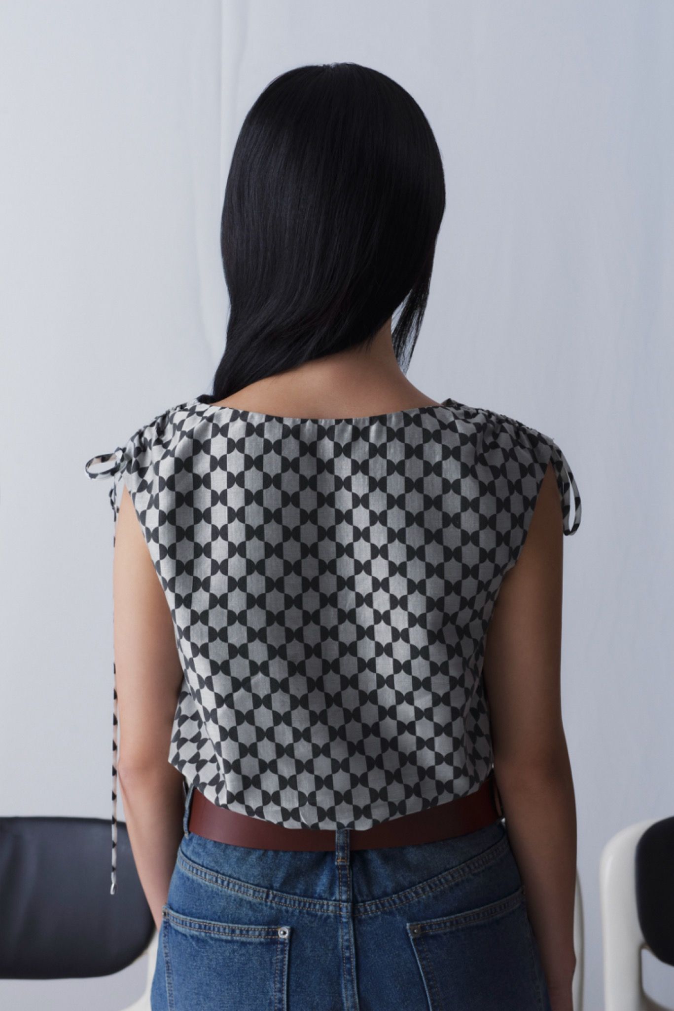 Ruched Shoulder Top