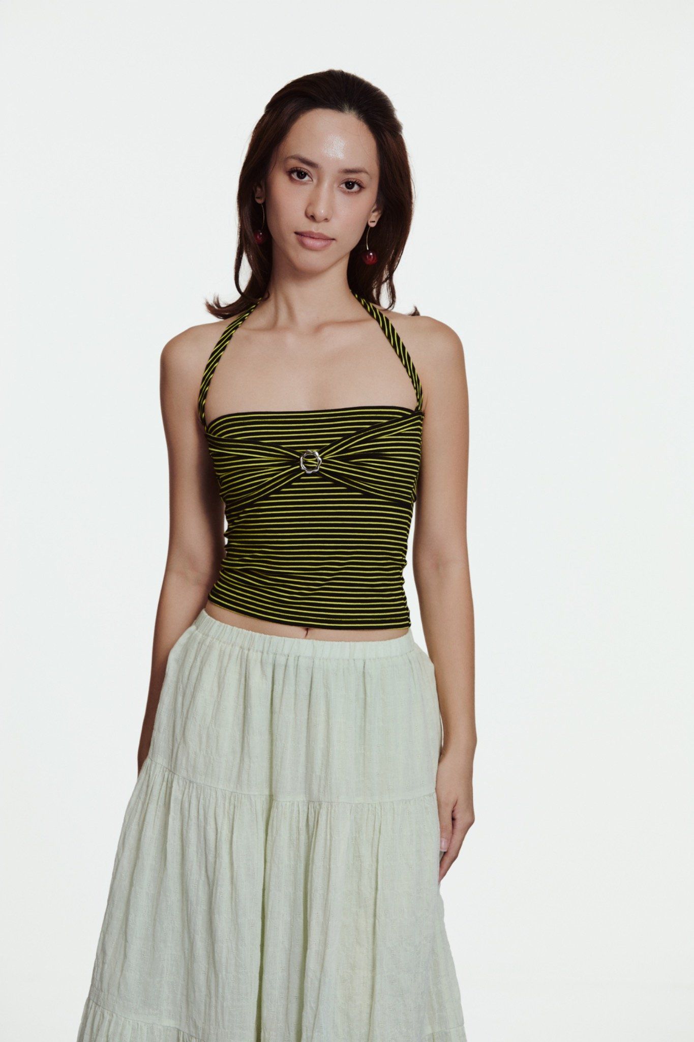 String Neck Tube Top