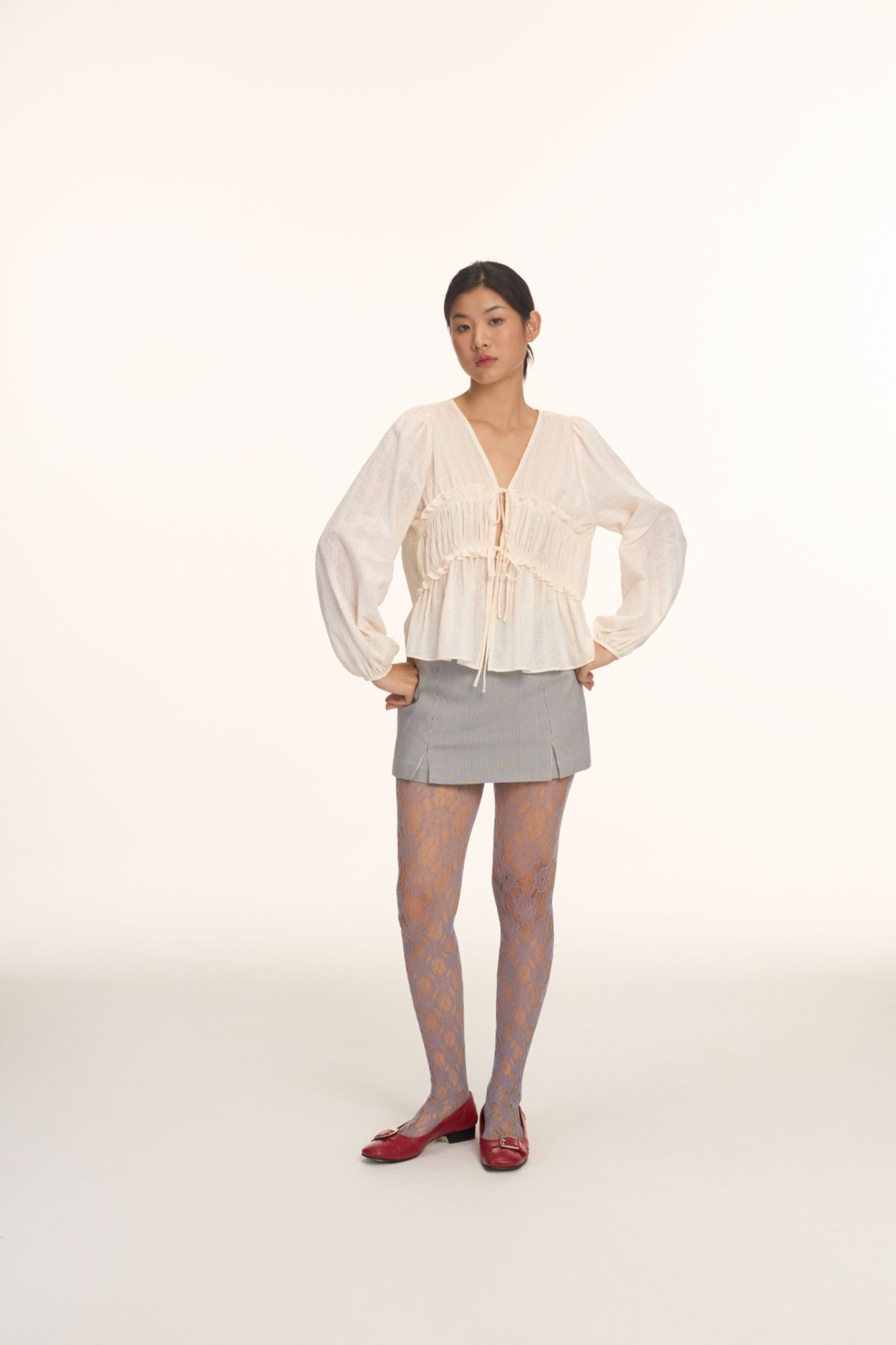 Ivory Long Sleeve Top