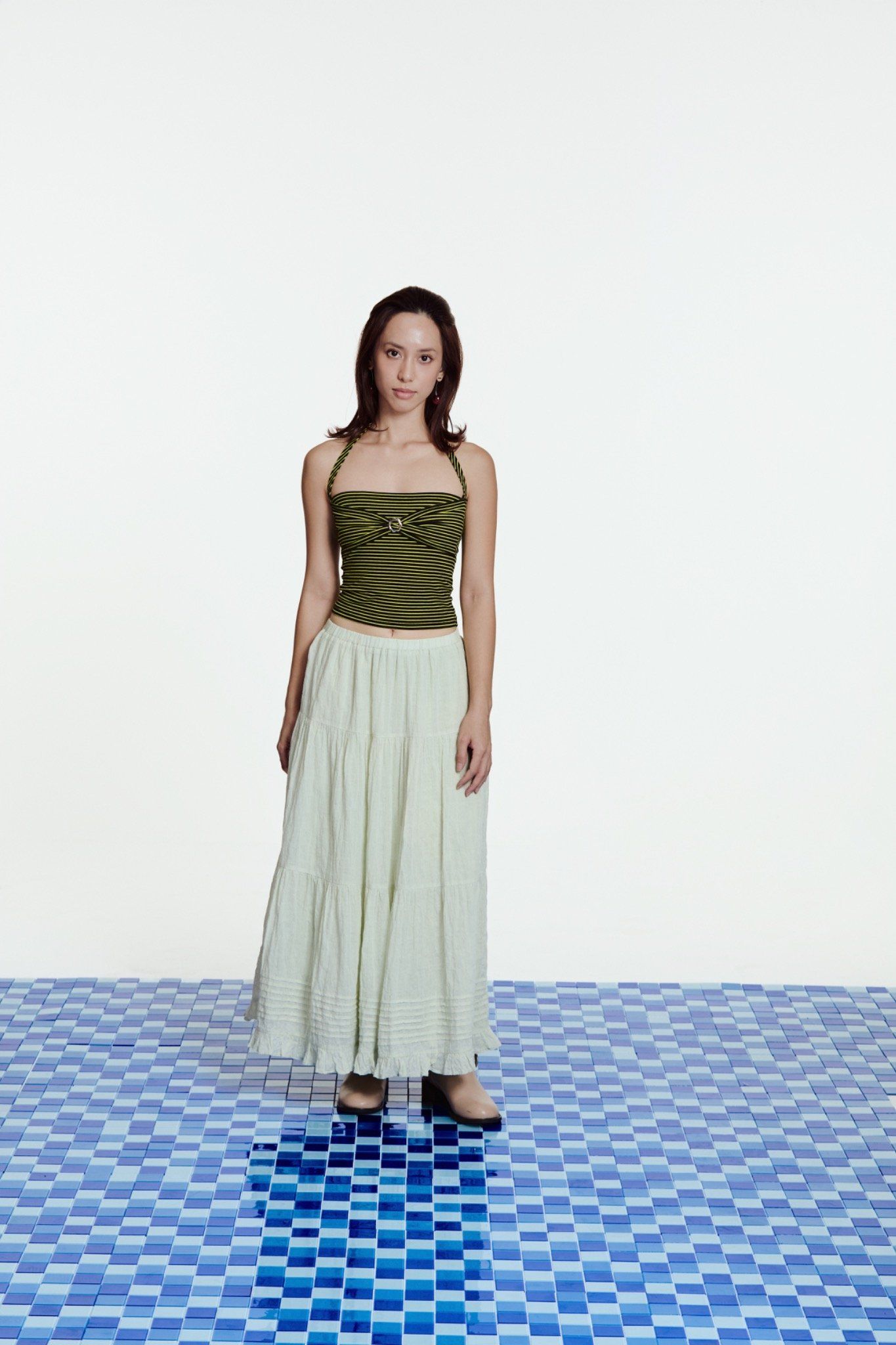 String Neck Tube Top