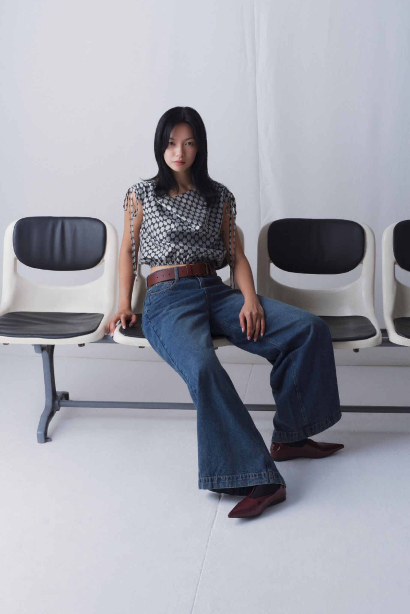 Ruched Shoulder Top