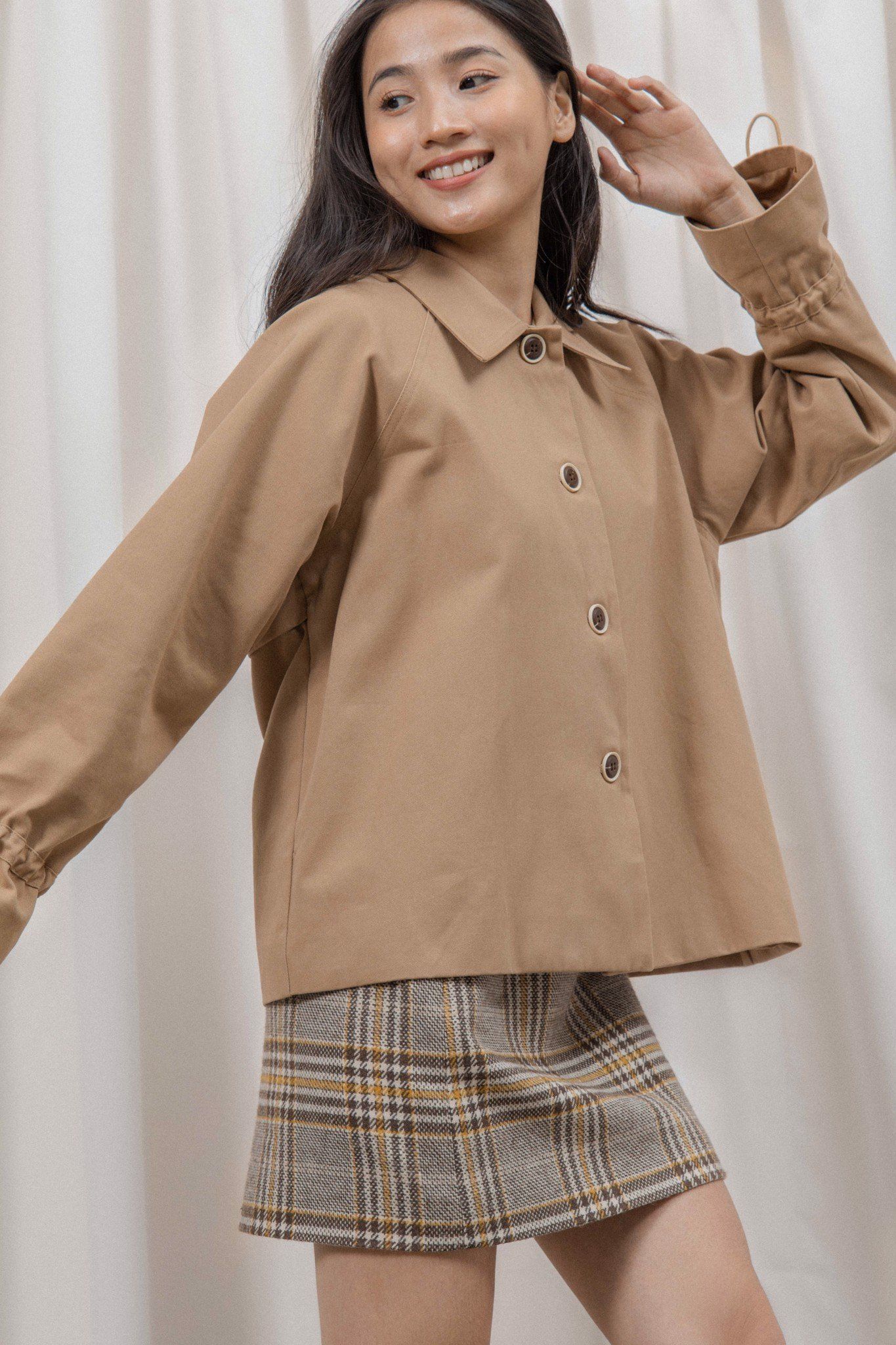 Brown Short Trenchcoat