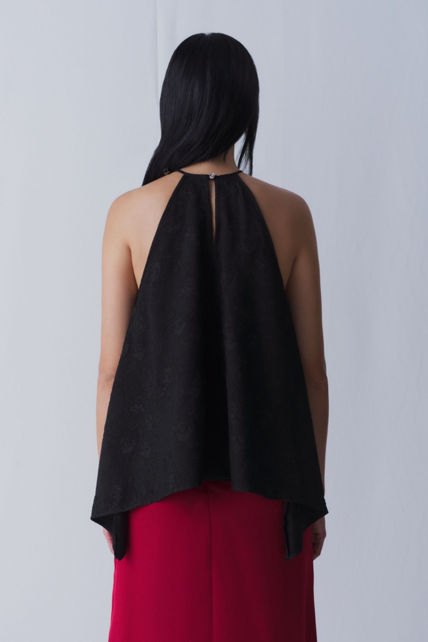 Black Halter Neck Top