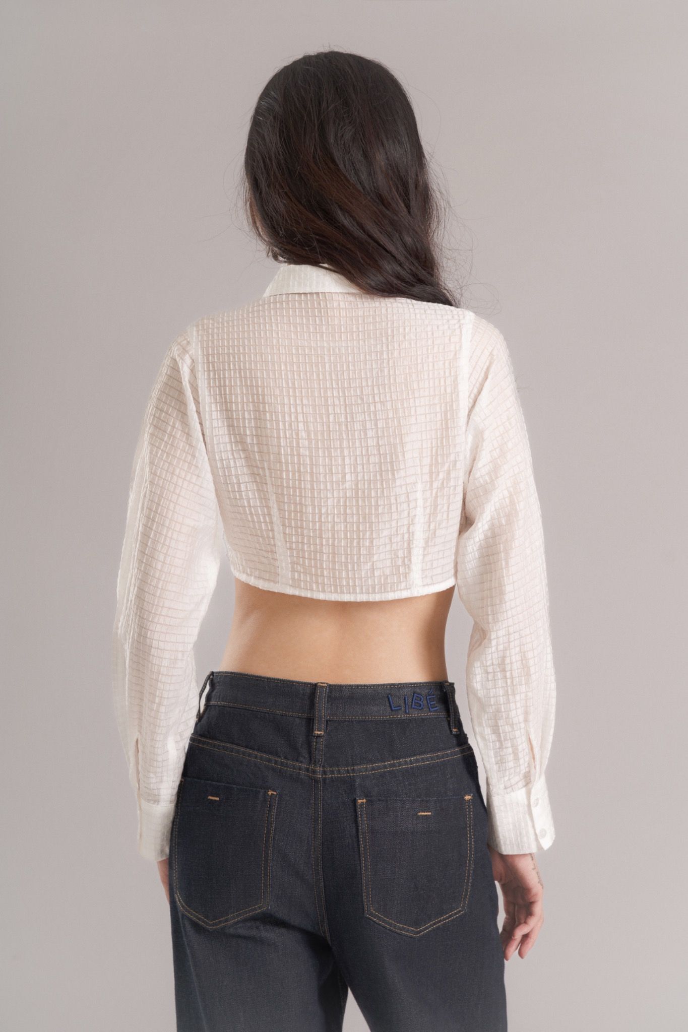 Bow Tie Crop Shirt