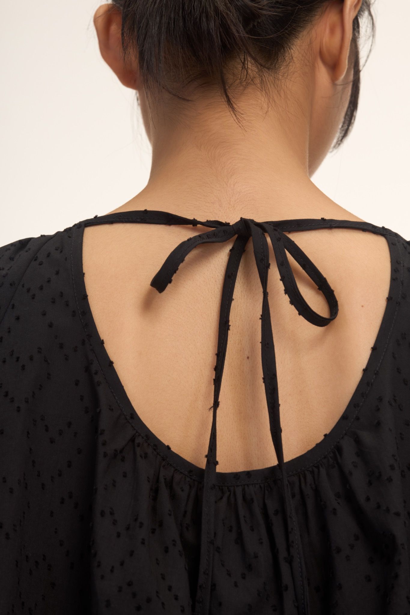 Puff Sleeve Open Back Top