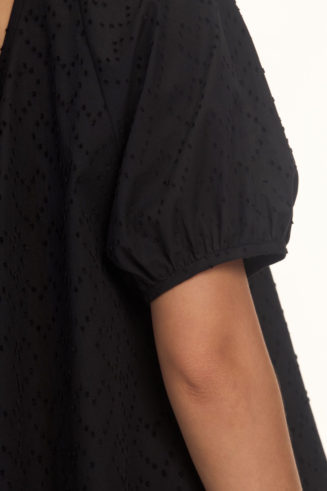Puff Sleeve Open Back Top