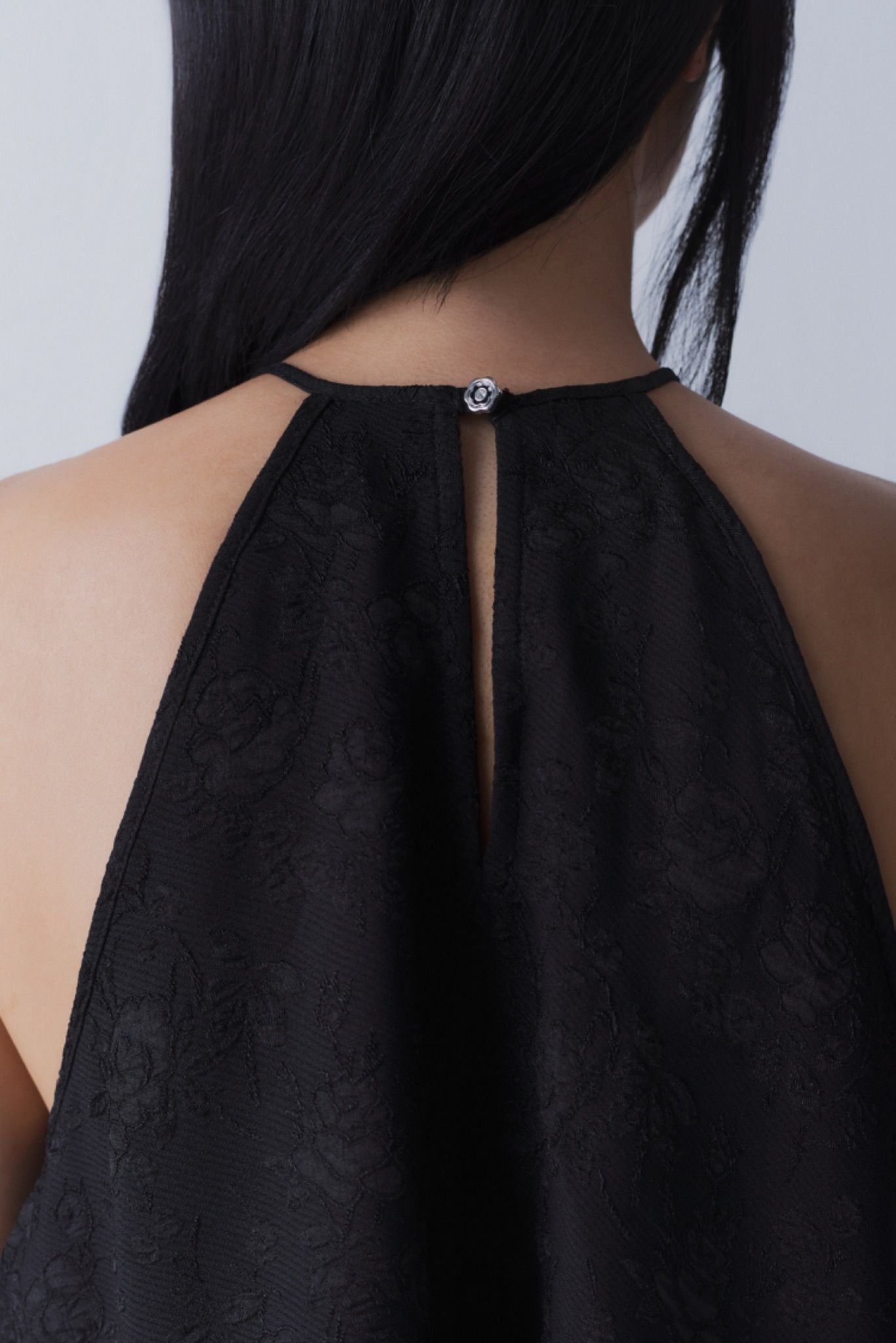 Black Halter Neck Top