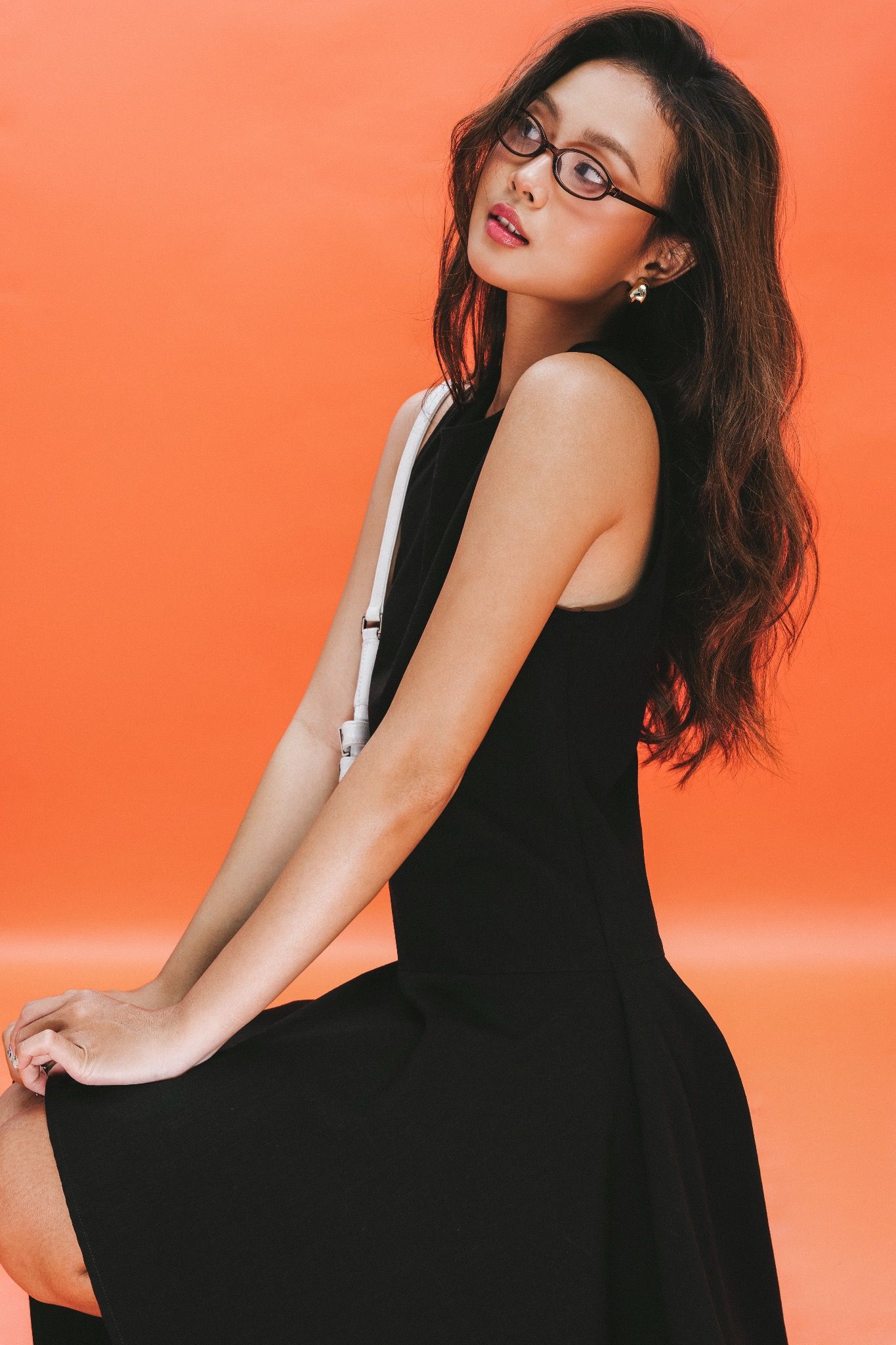 Black Handkerchief Mini Dress