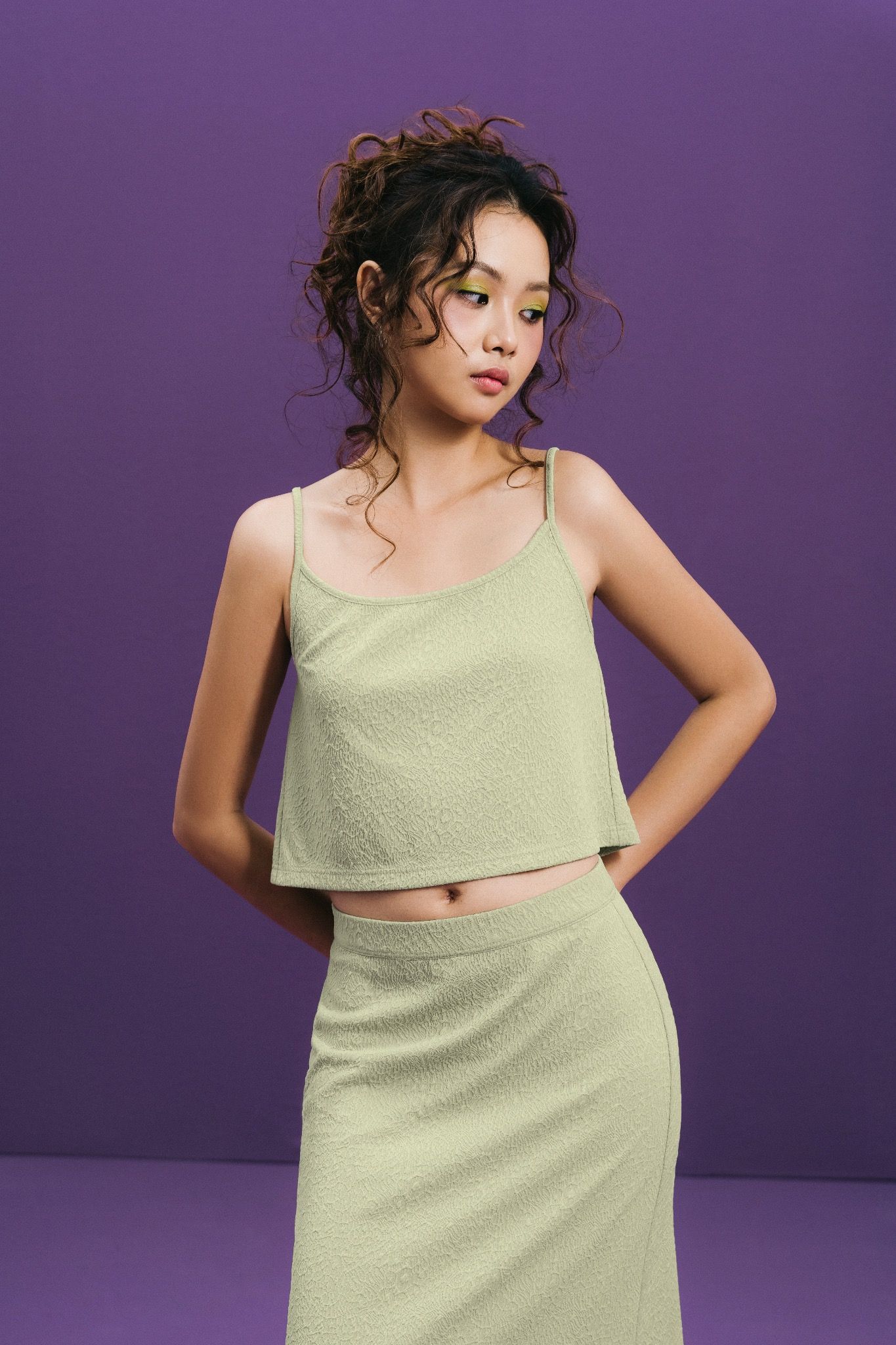 Melon Green Open Back Camisole
