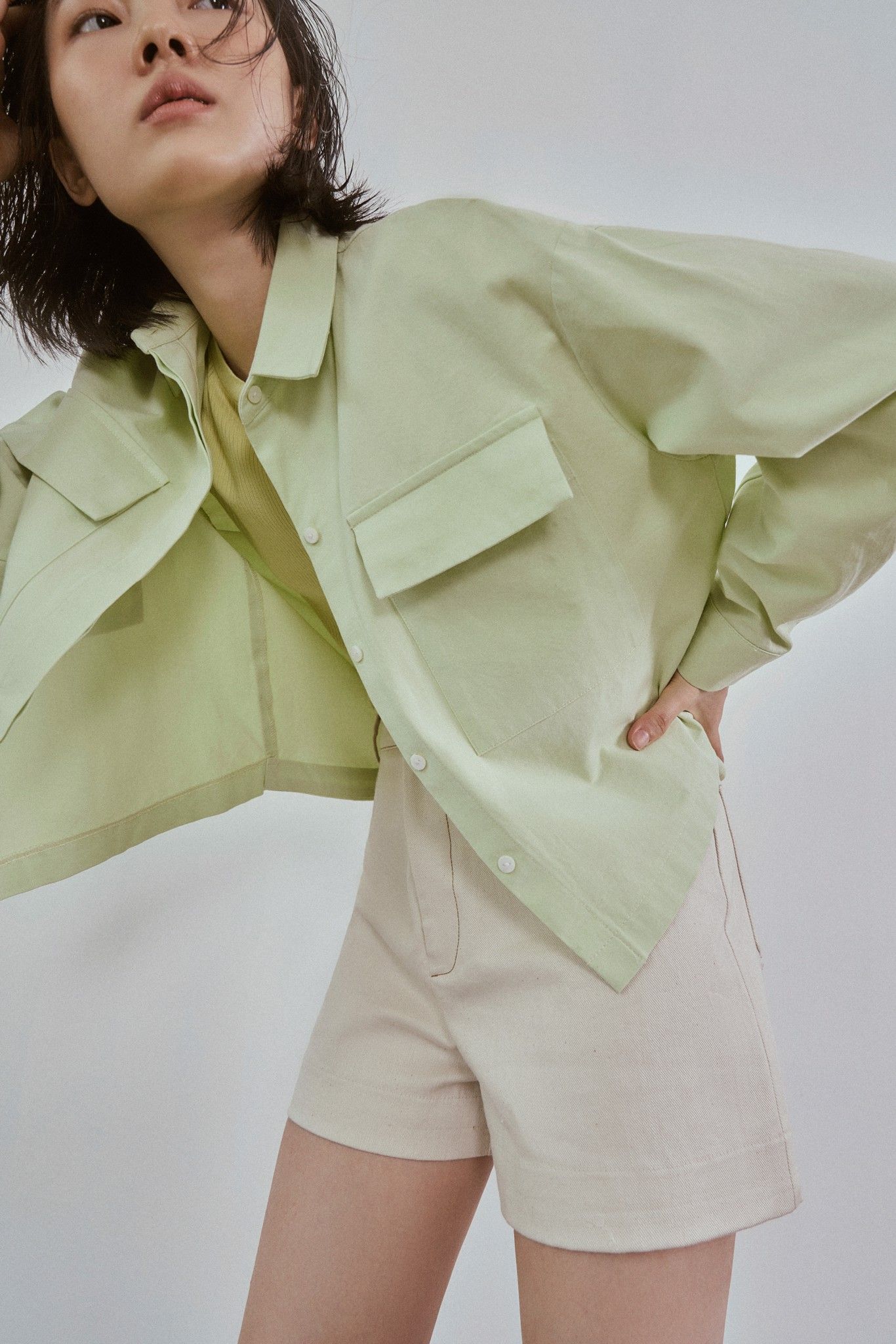 Oversized Shirt With Front Pockets