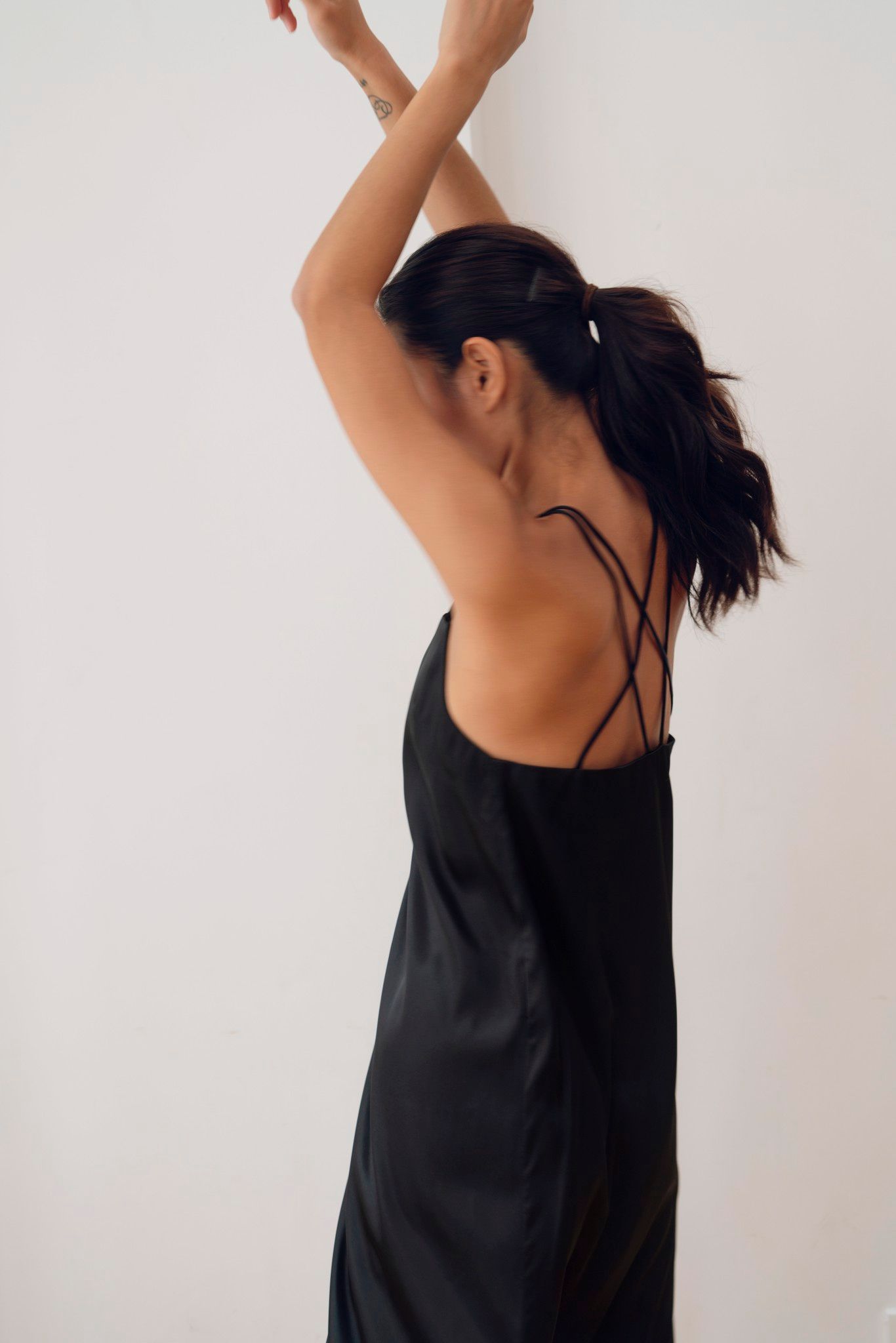 Black Drawstring Dress