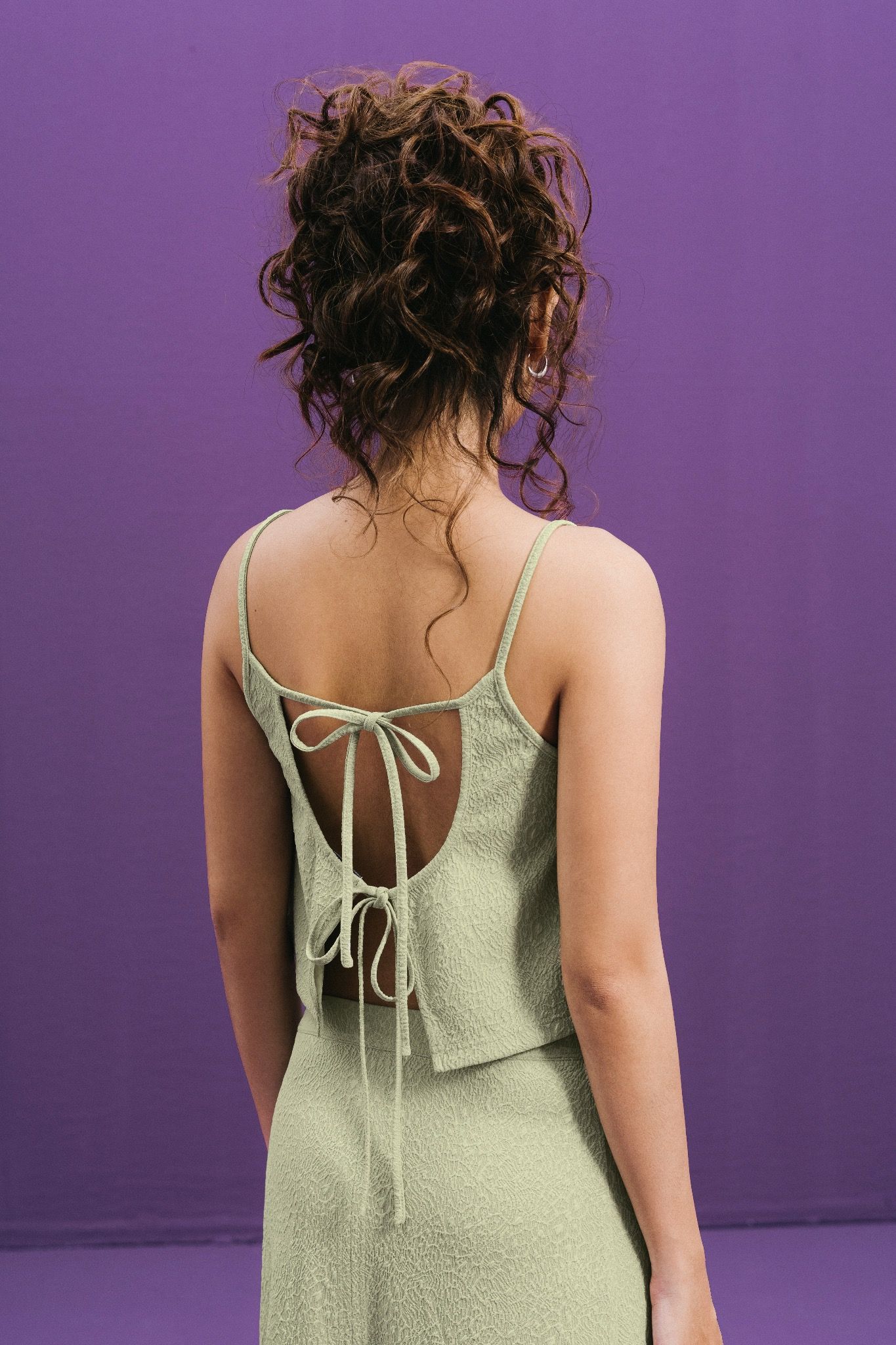 Melon Green Open Back Camisole
