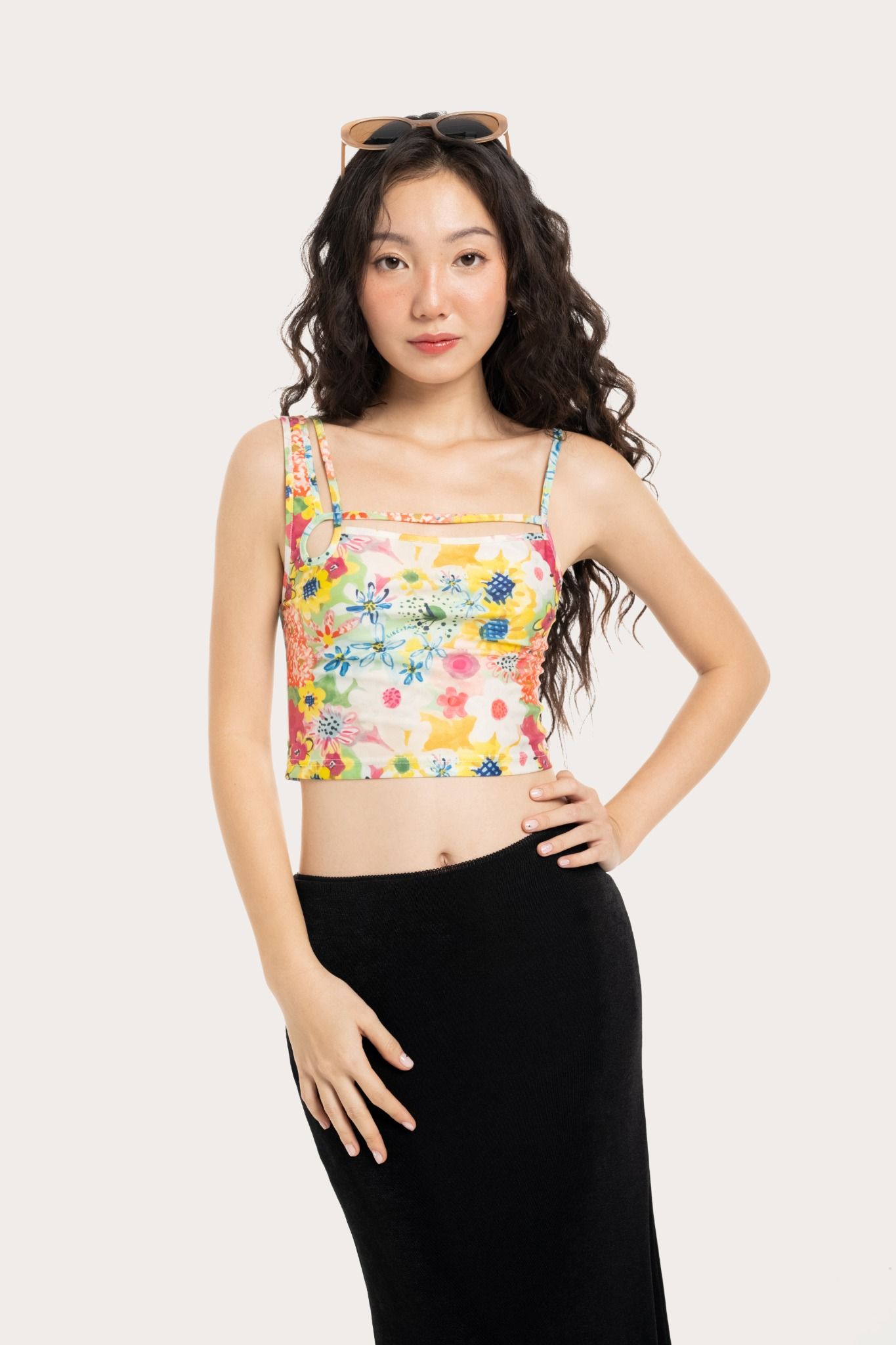  Sunny Floral Cut Out Camisole 