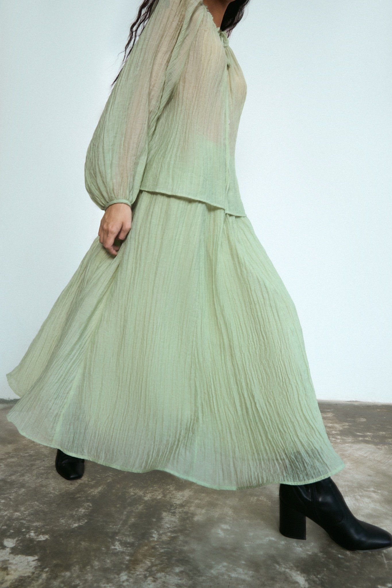 Sheer Maxi Skirt