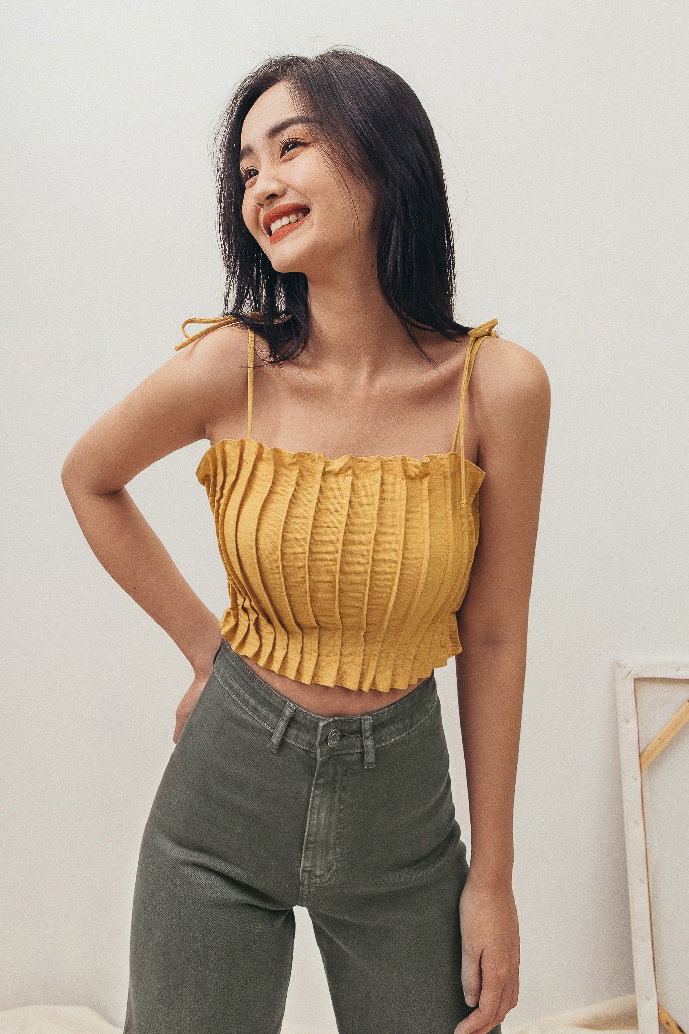 Yellow Darted Camisole