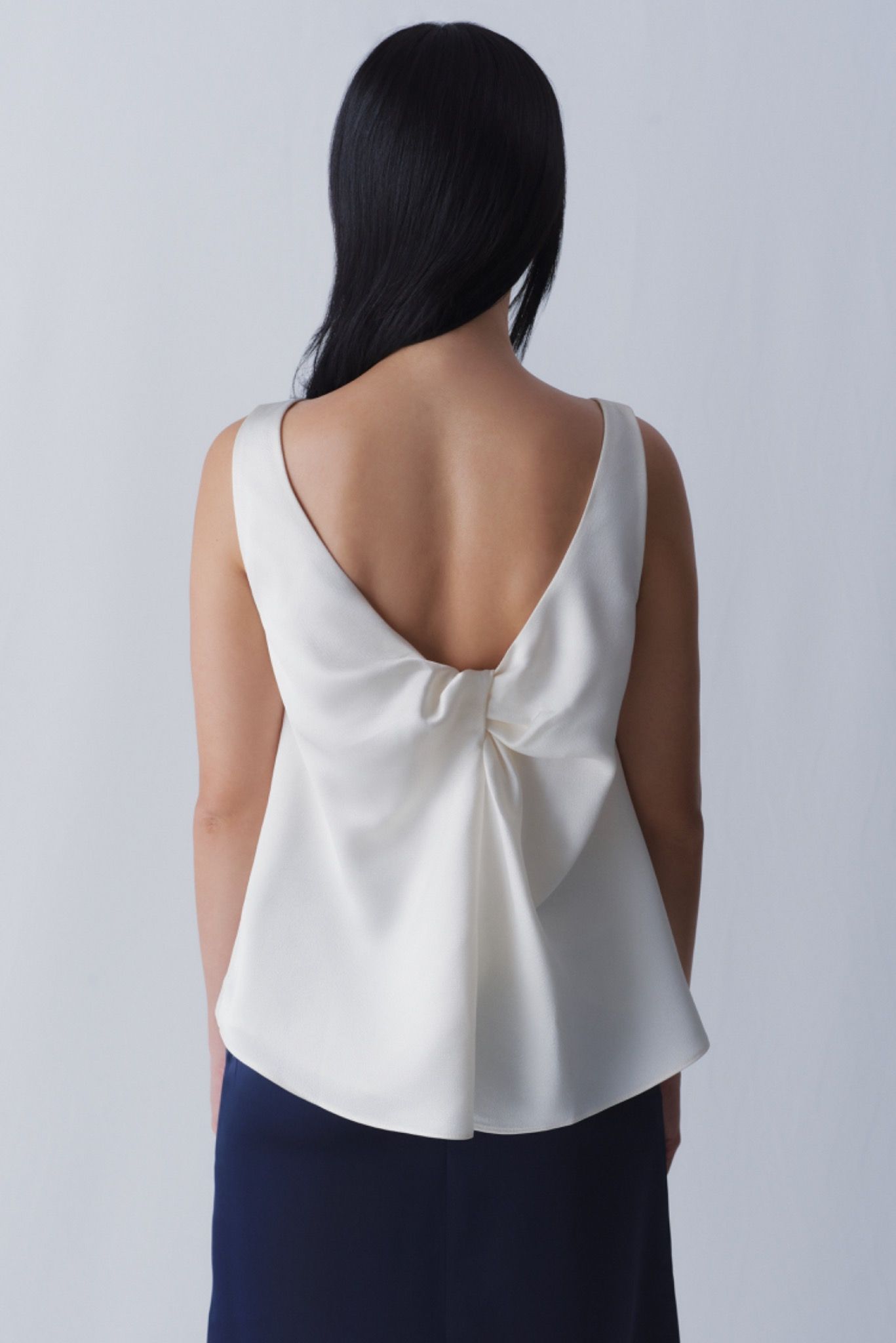 Ivory Twist Silky Top