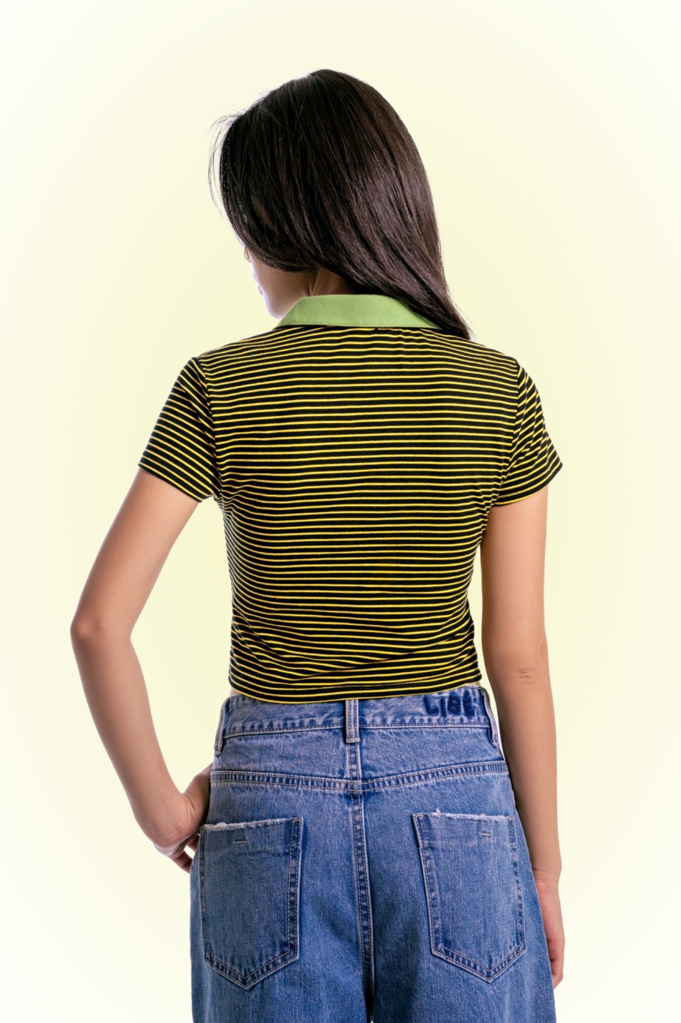 Crop Polo Neck Top
