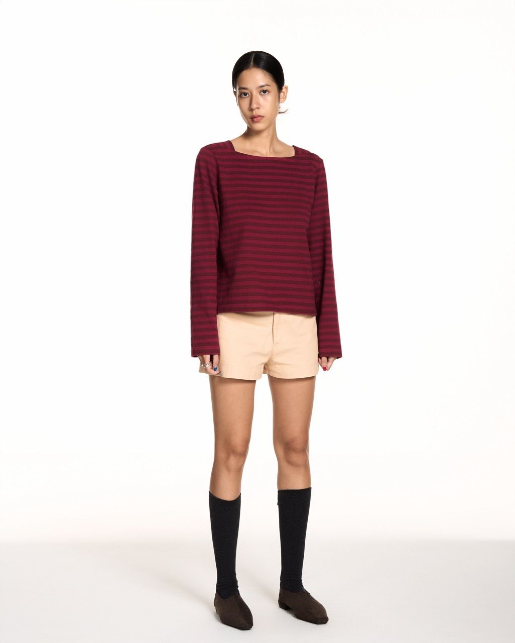 Peach Khaki Shorts