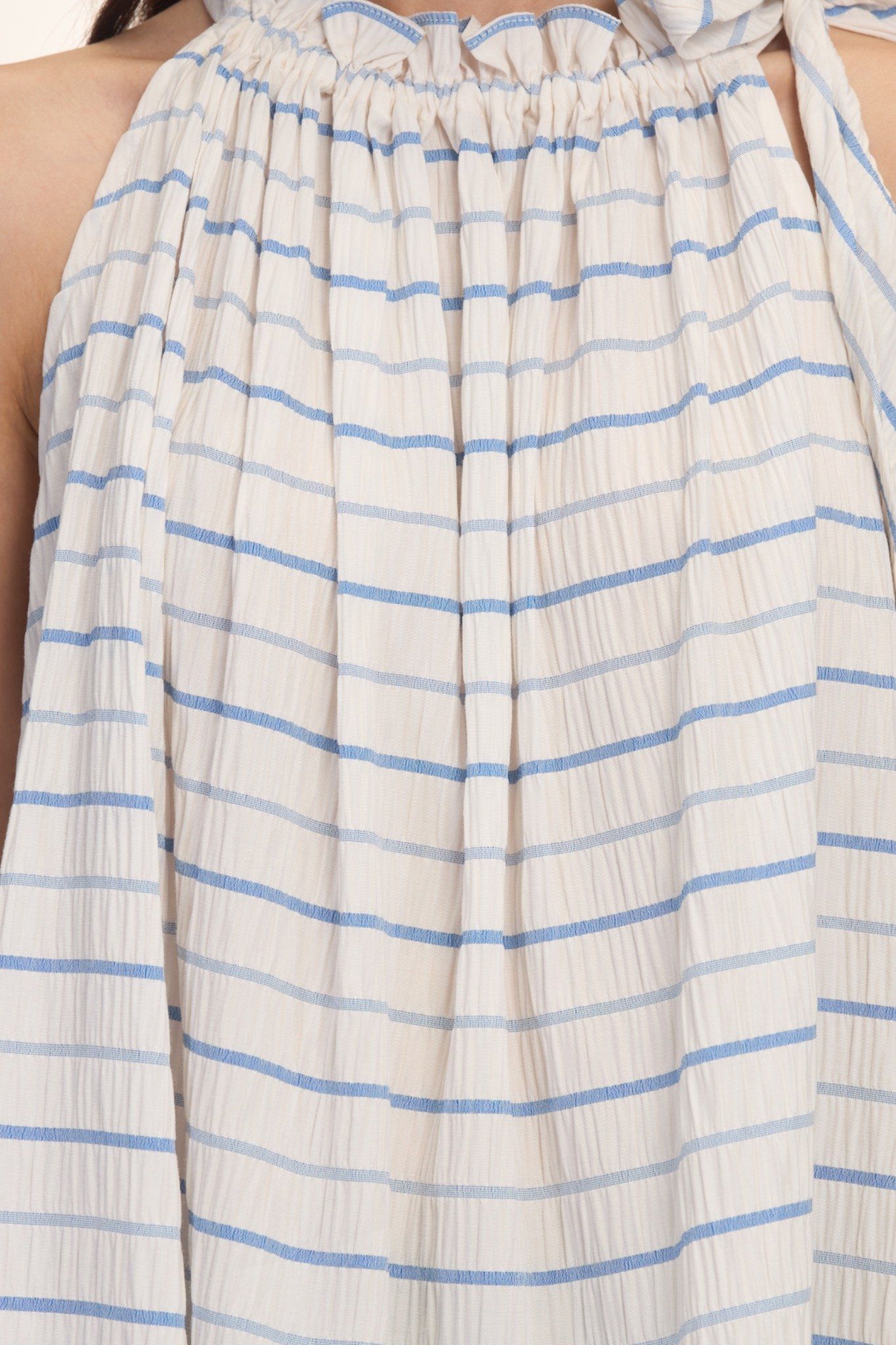 Striped Halter Neck Top