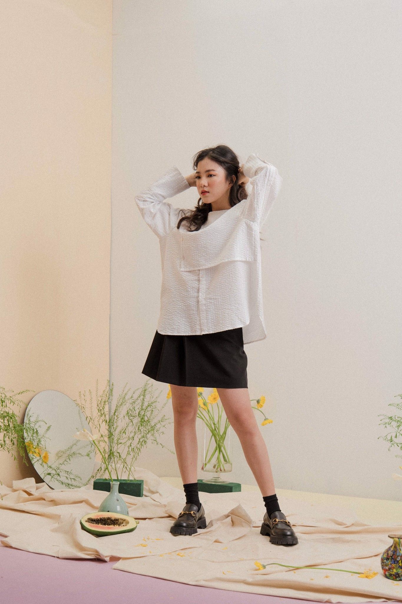 White Oversized Blouse