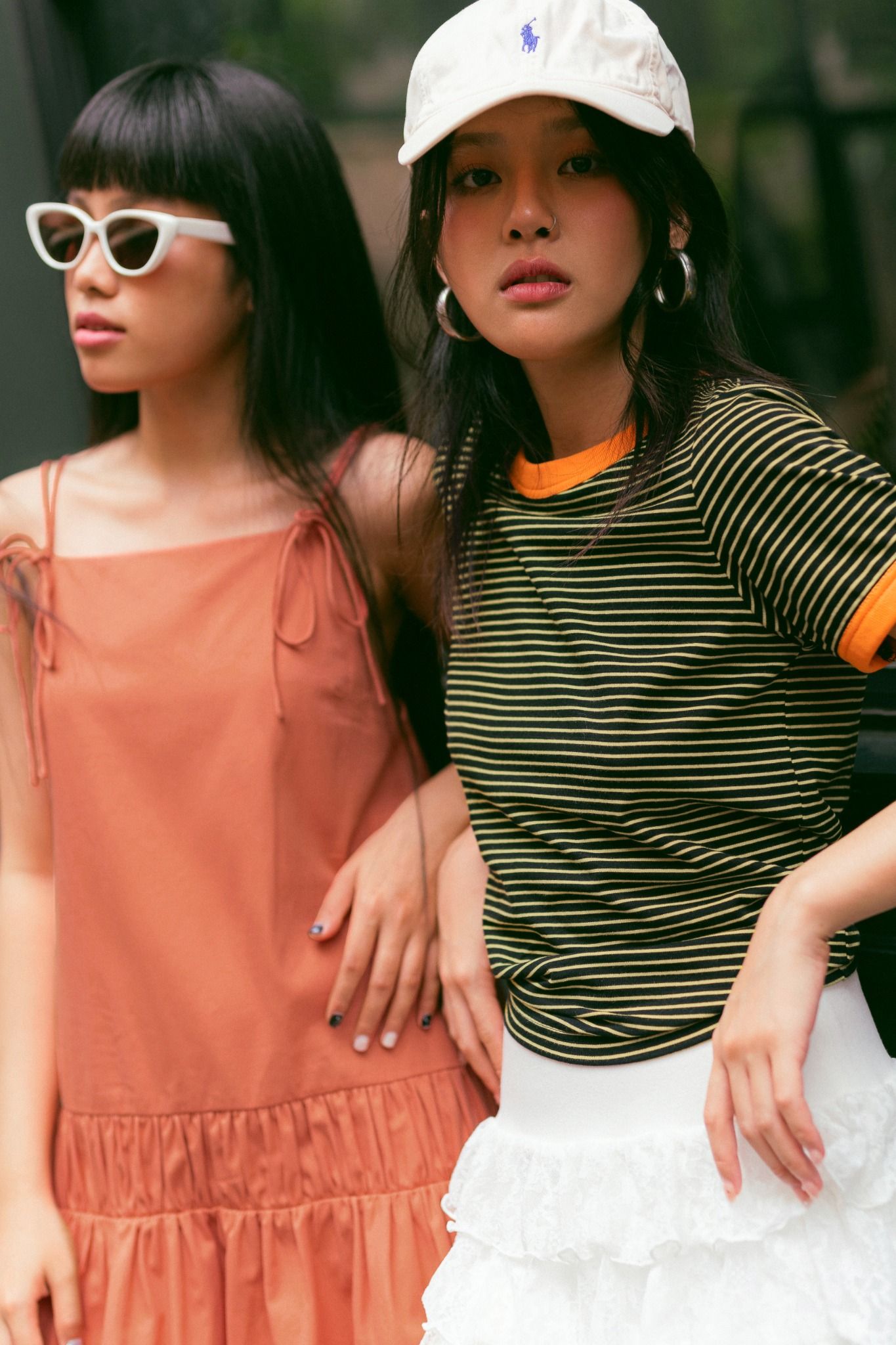 Yellow Neckline Striped Short Sleeve Baby Tee