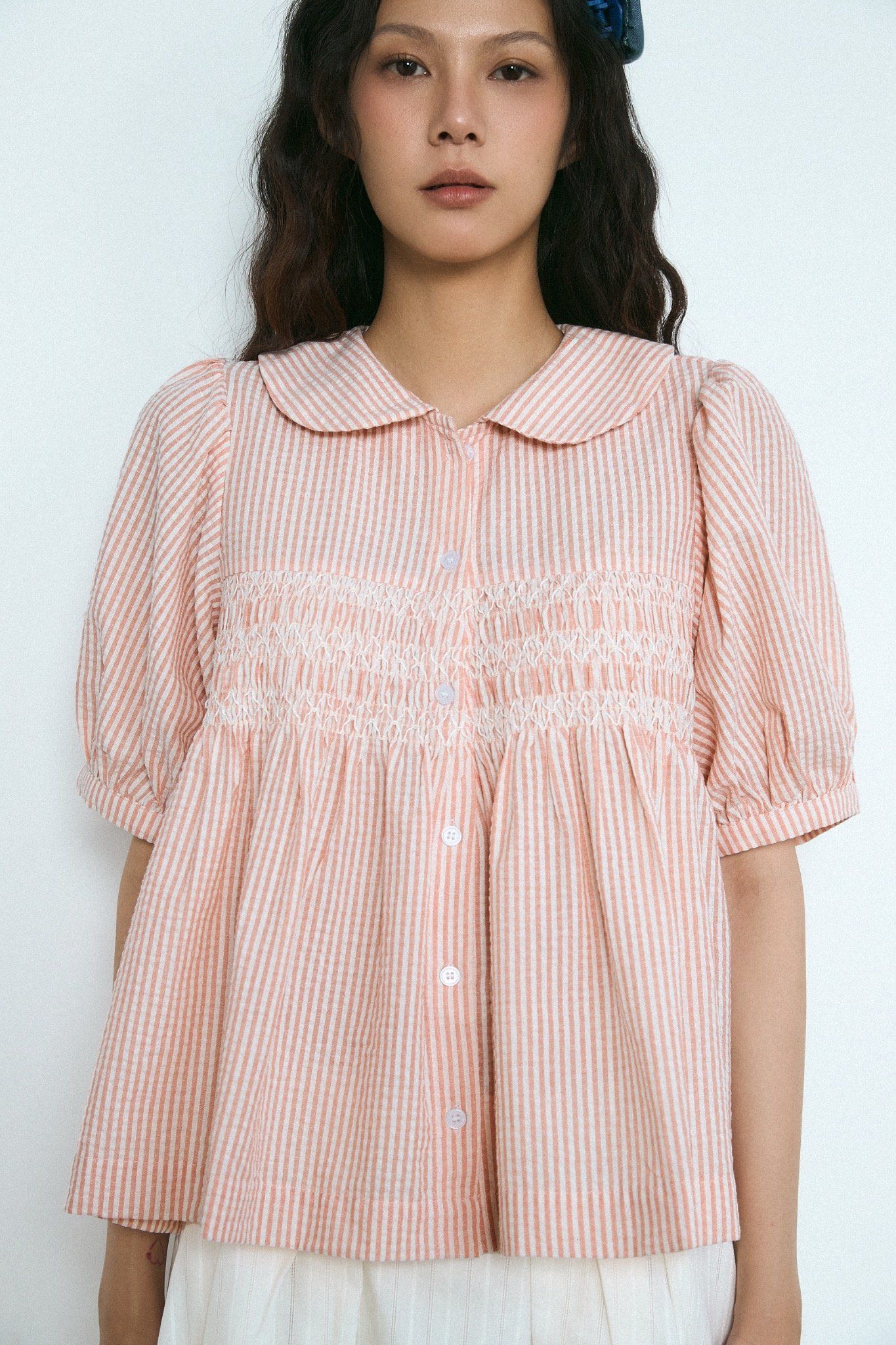 Smocking Babydoll Top
