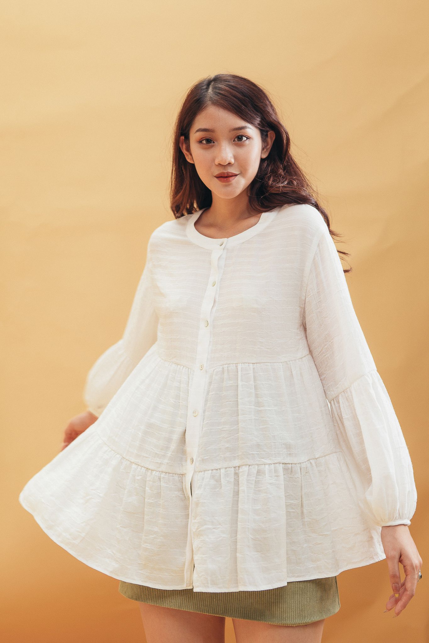 White Babydoll Blouse