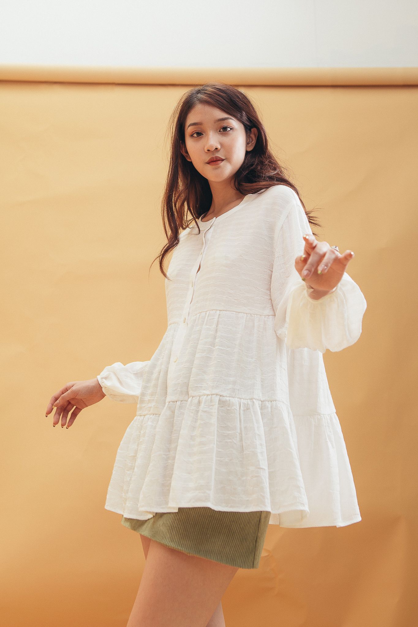 White Babydoll Blouse