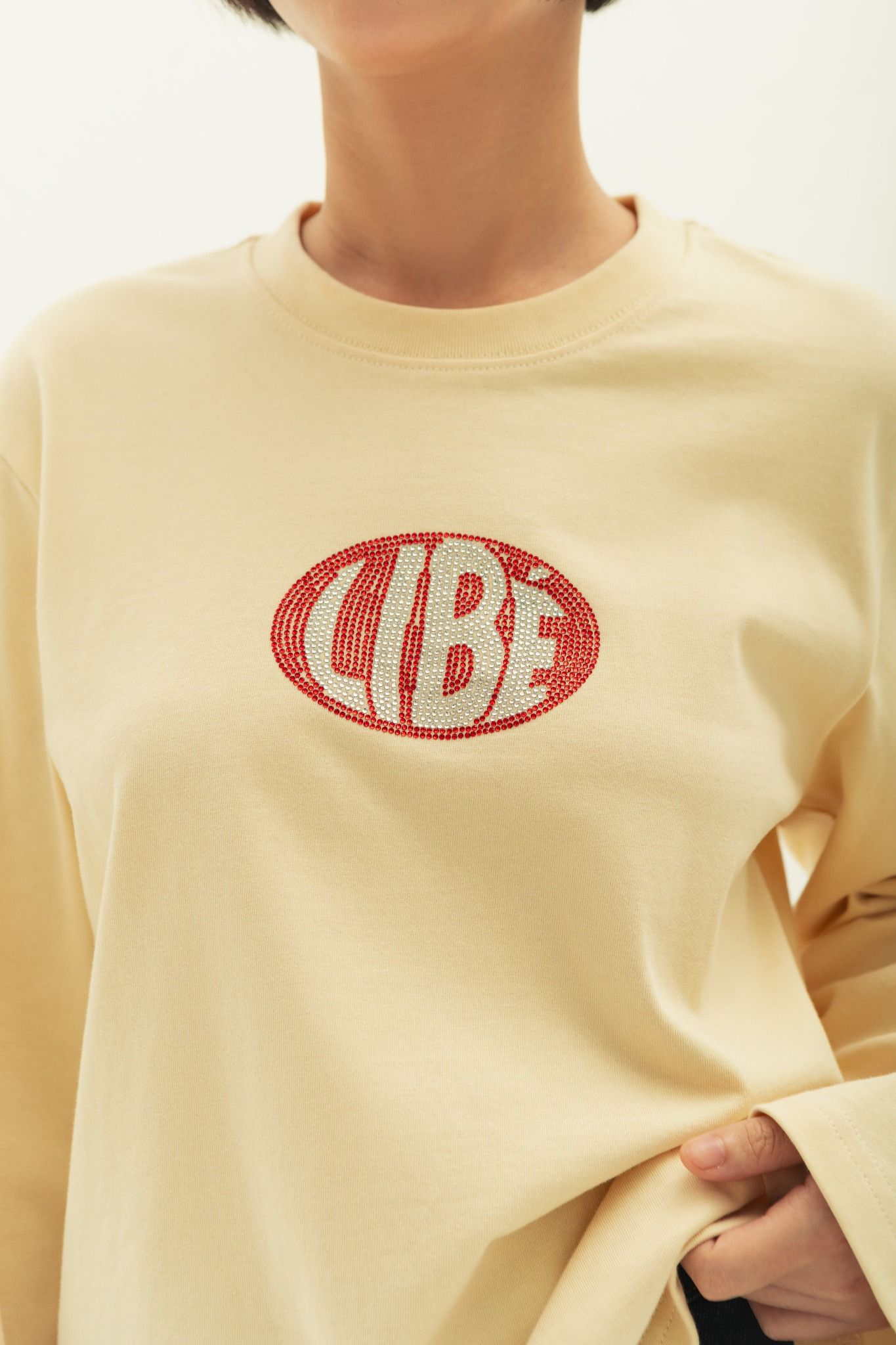  Bling LIBÉ Yellow Long Sleeve T-Shirt 