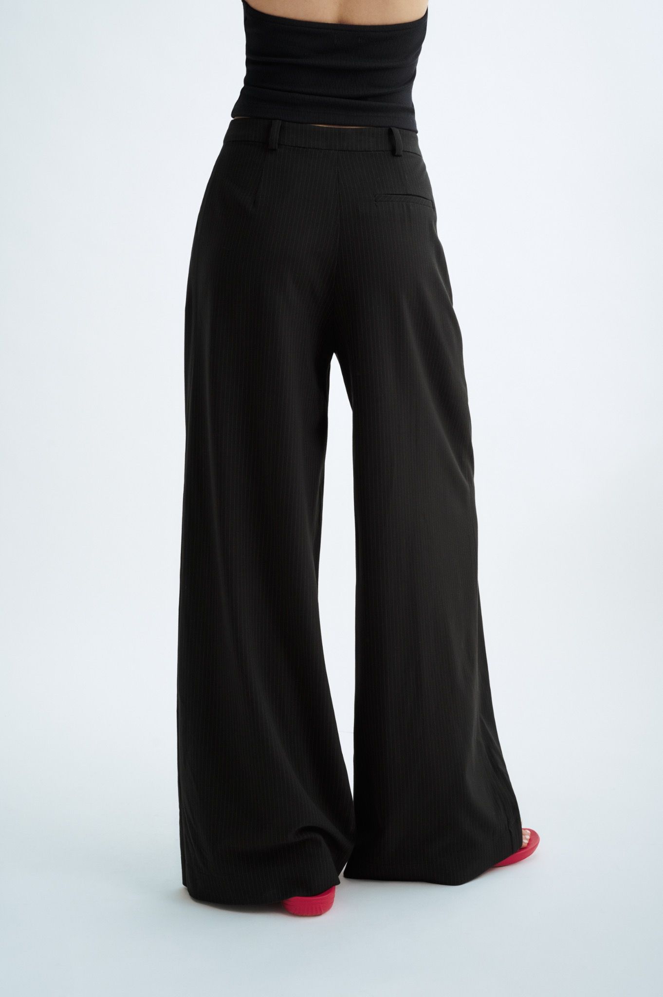 Striped Wide Leg Trousers