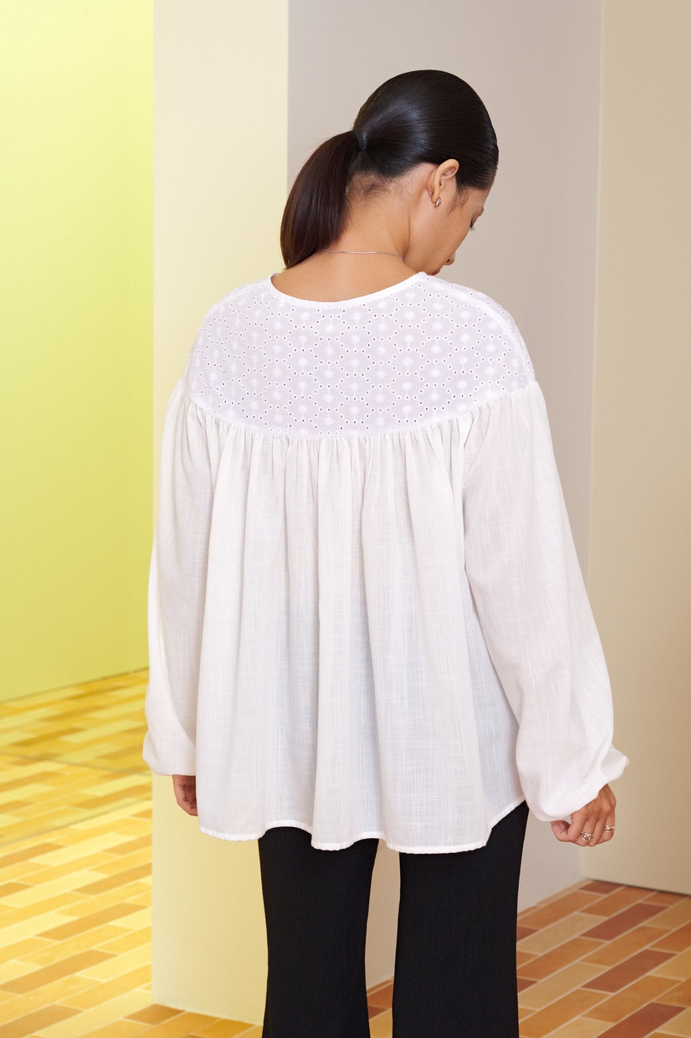 V-neck Ruched Top