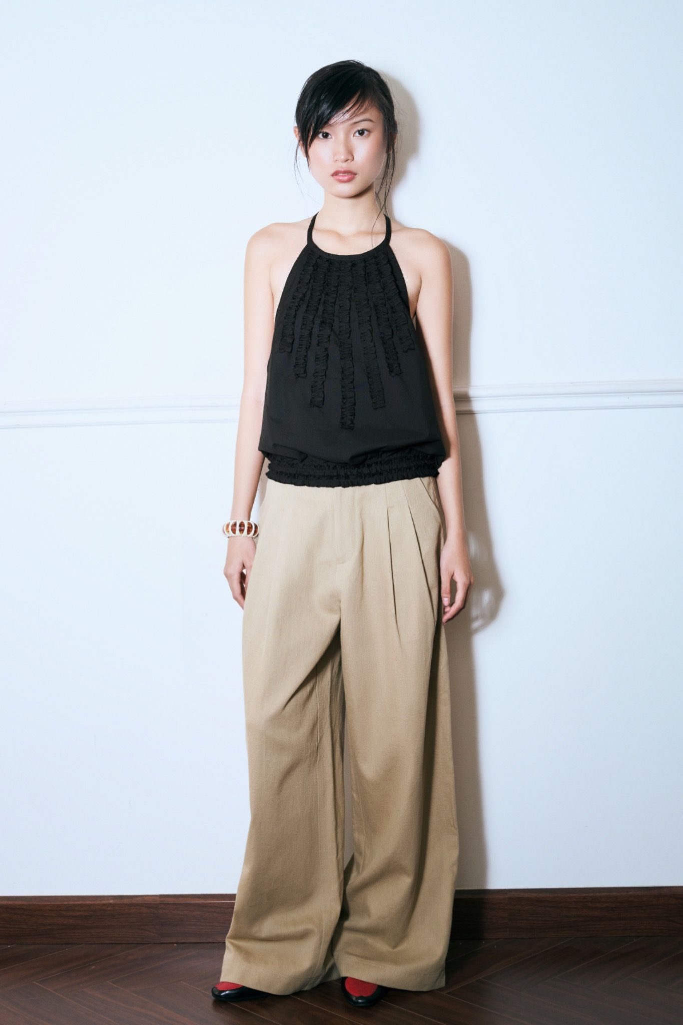 Low Waist Khaki Trousers