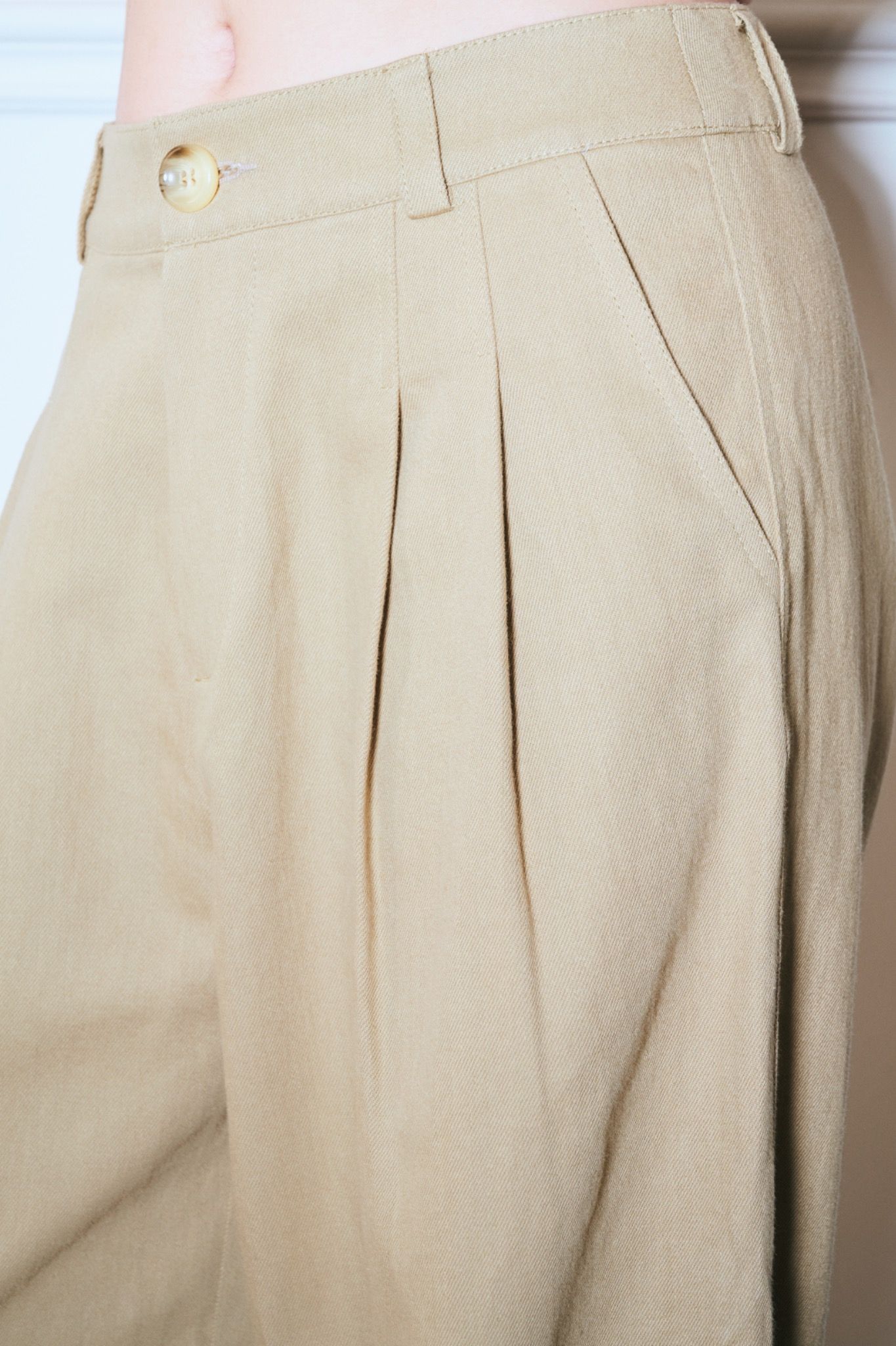 Low Waist Khaki Trousers