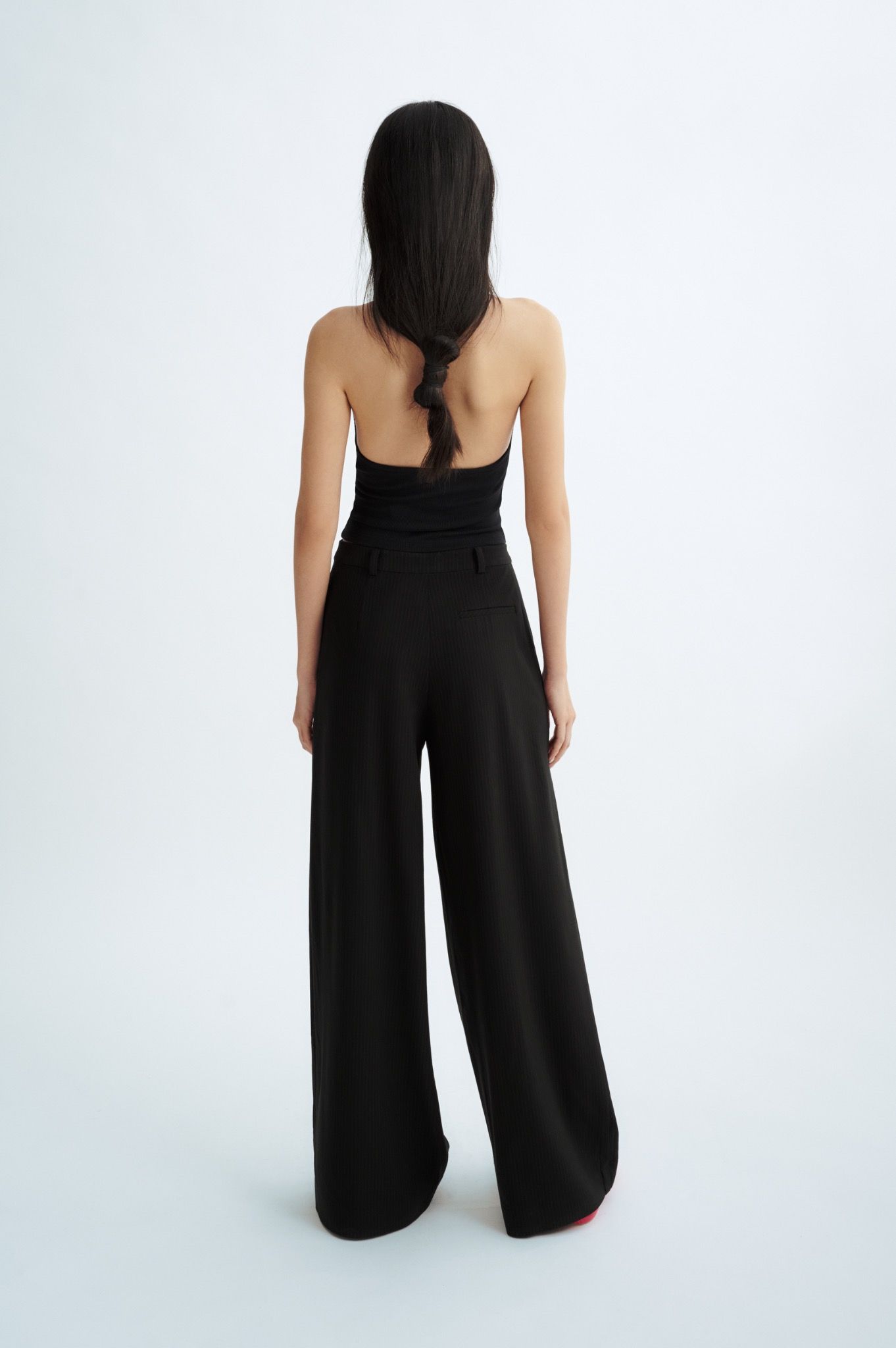 Striped Wide Leg Trousers