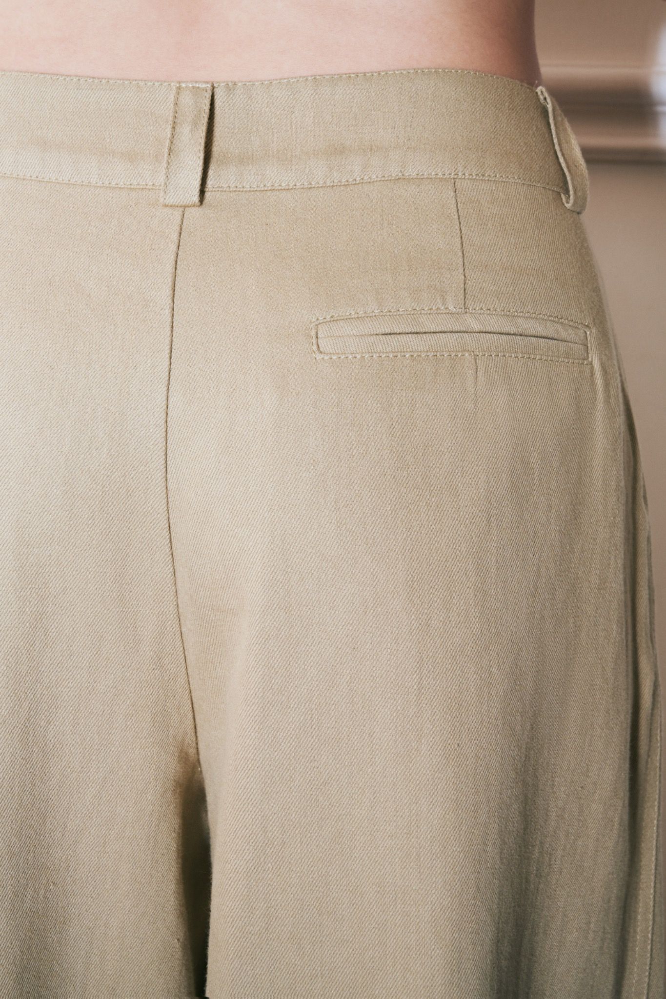 Low Waist Khaki Trousers