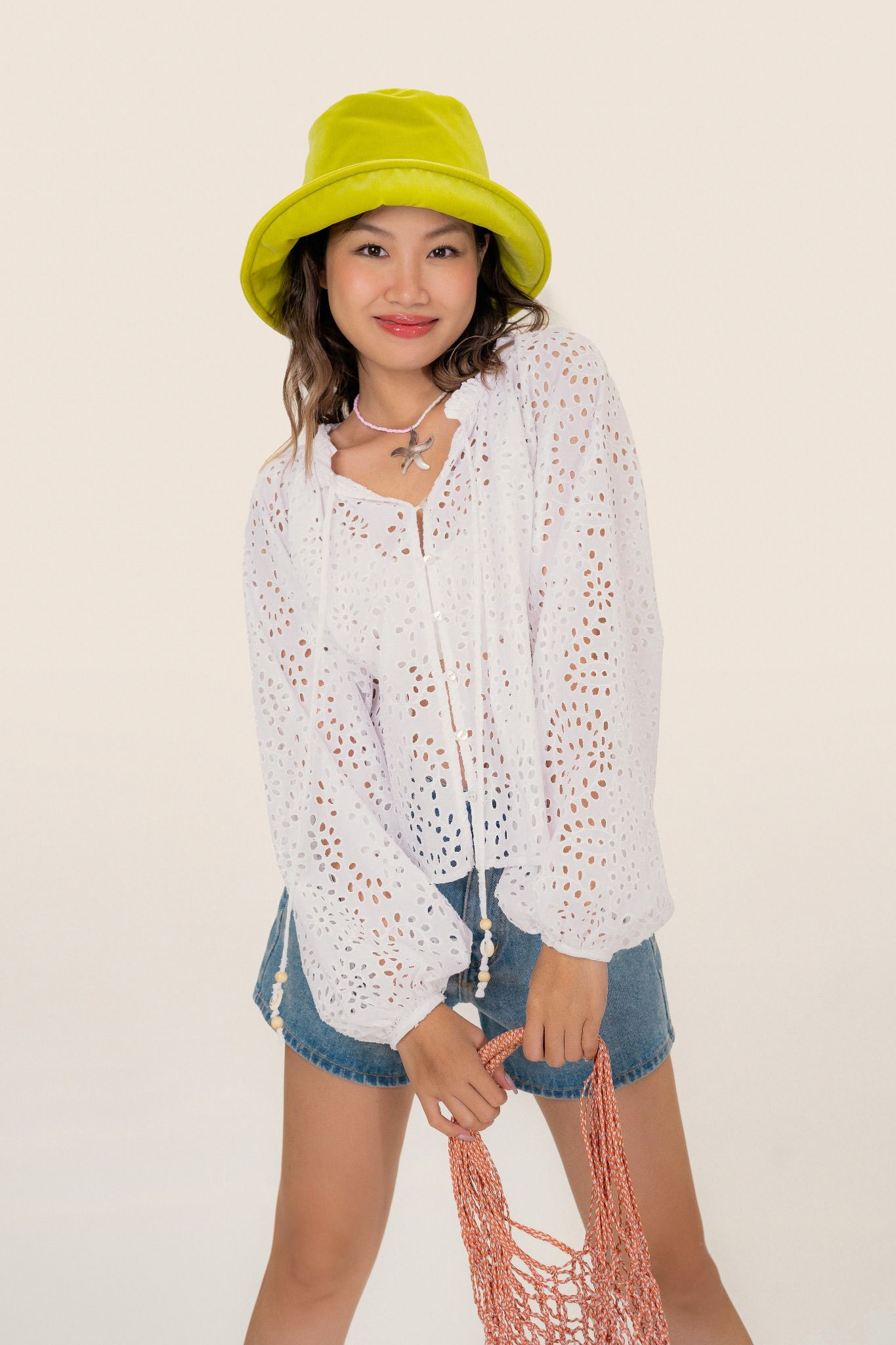 White Embroidered Boho Top