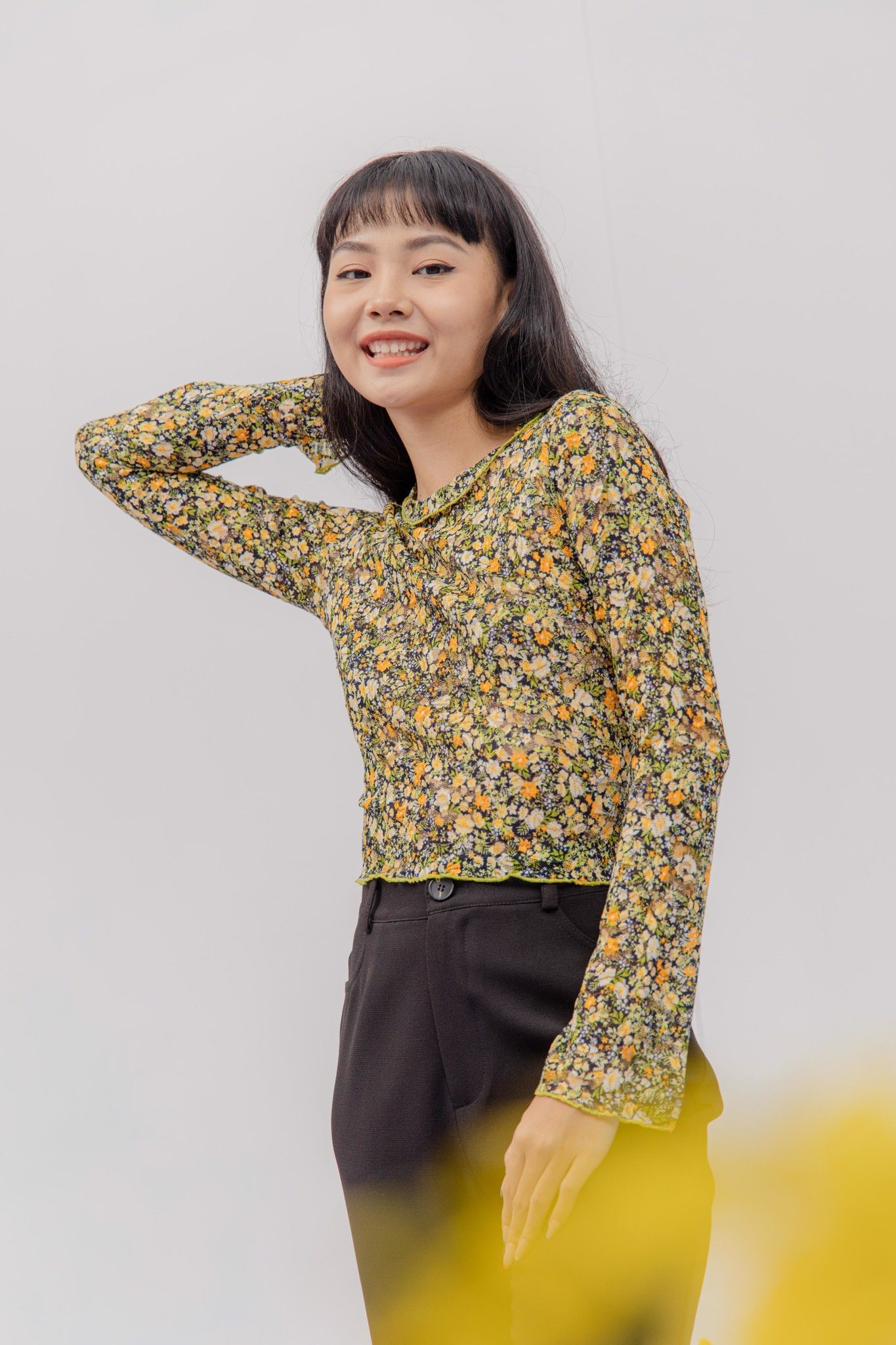 Lace Long Sleeve Top