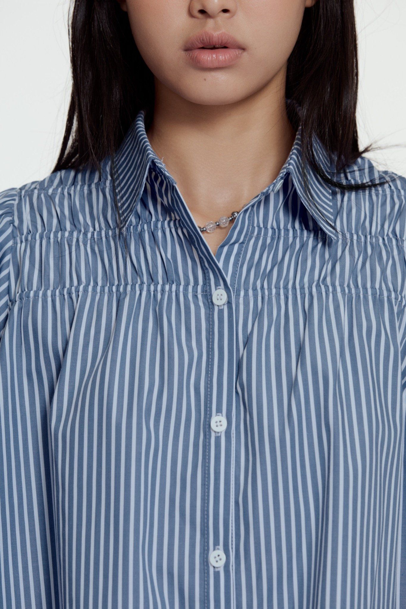 Striped Smocking Top