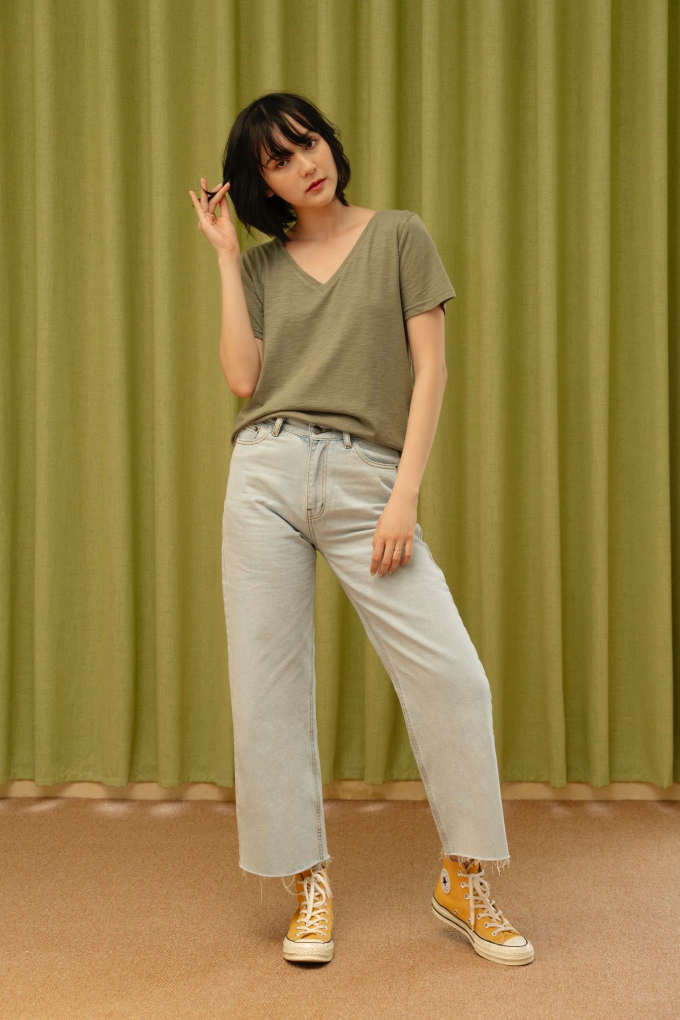 Wide Leg Jeans - Blue
